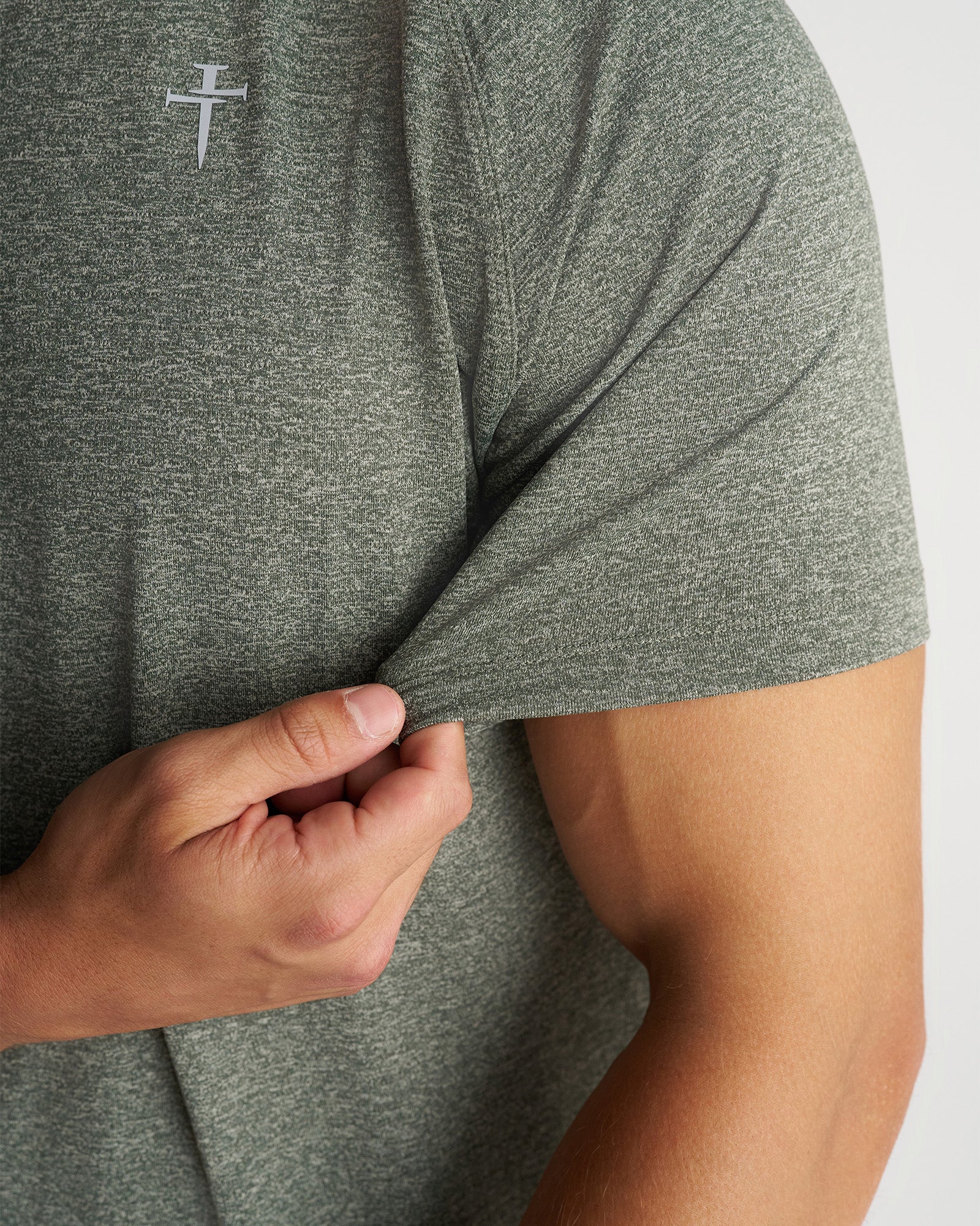 Aion-Lite™ Tee "Cross" - Dark Pine Marl