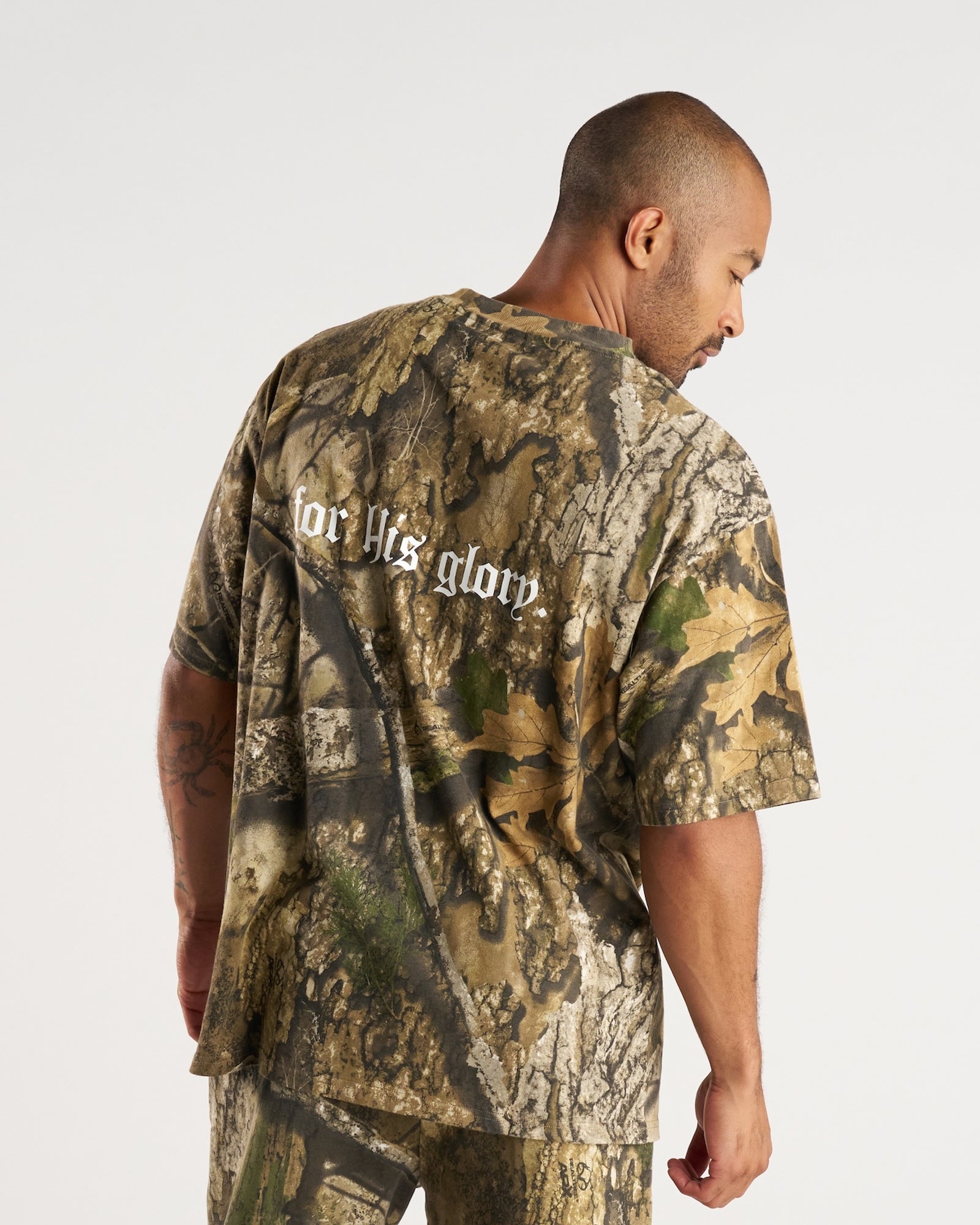 Heavyweight Cotton Oversized Tee “FHG” - Realtree Camo
