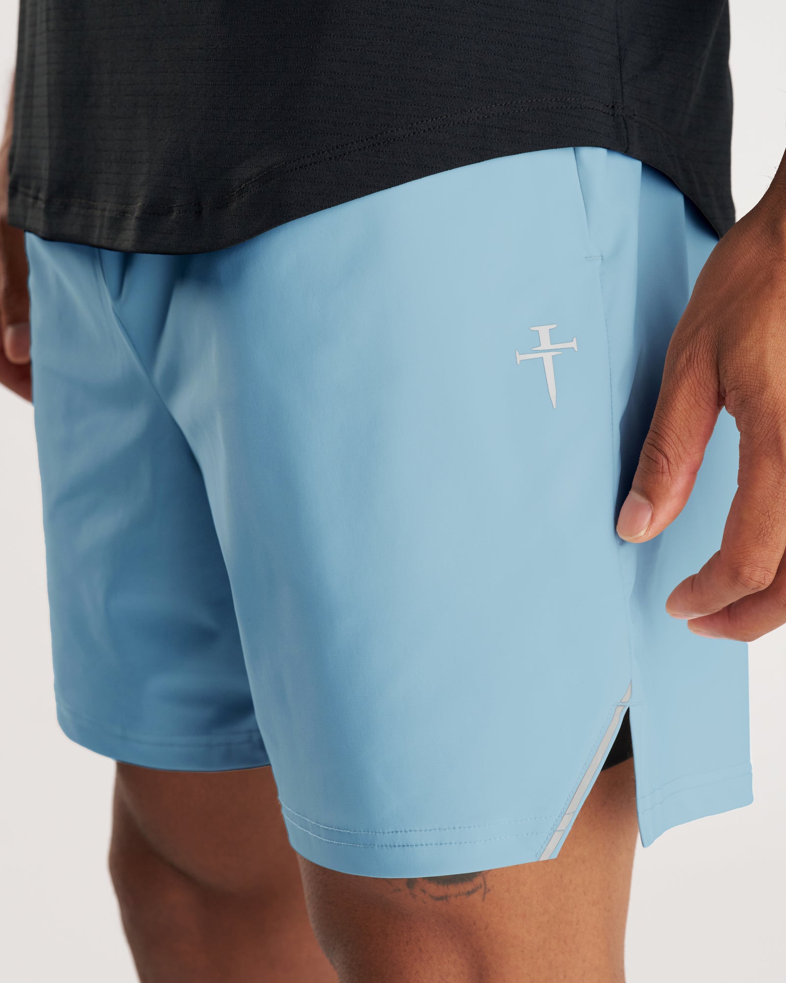 Vapor-Lite™ Liner Short "Cross" - Sky Blue
