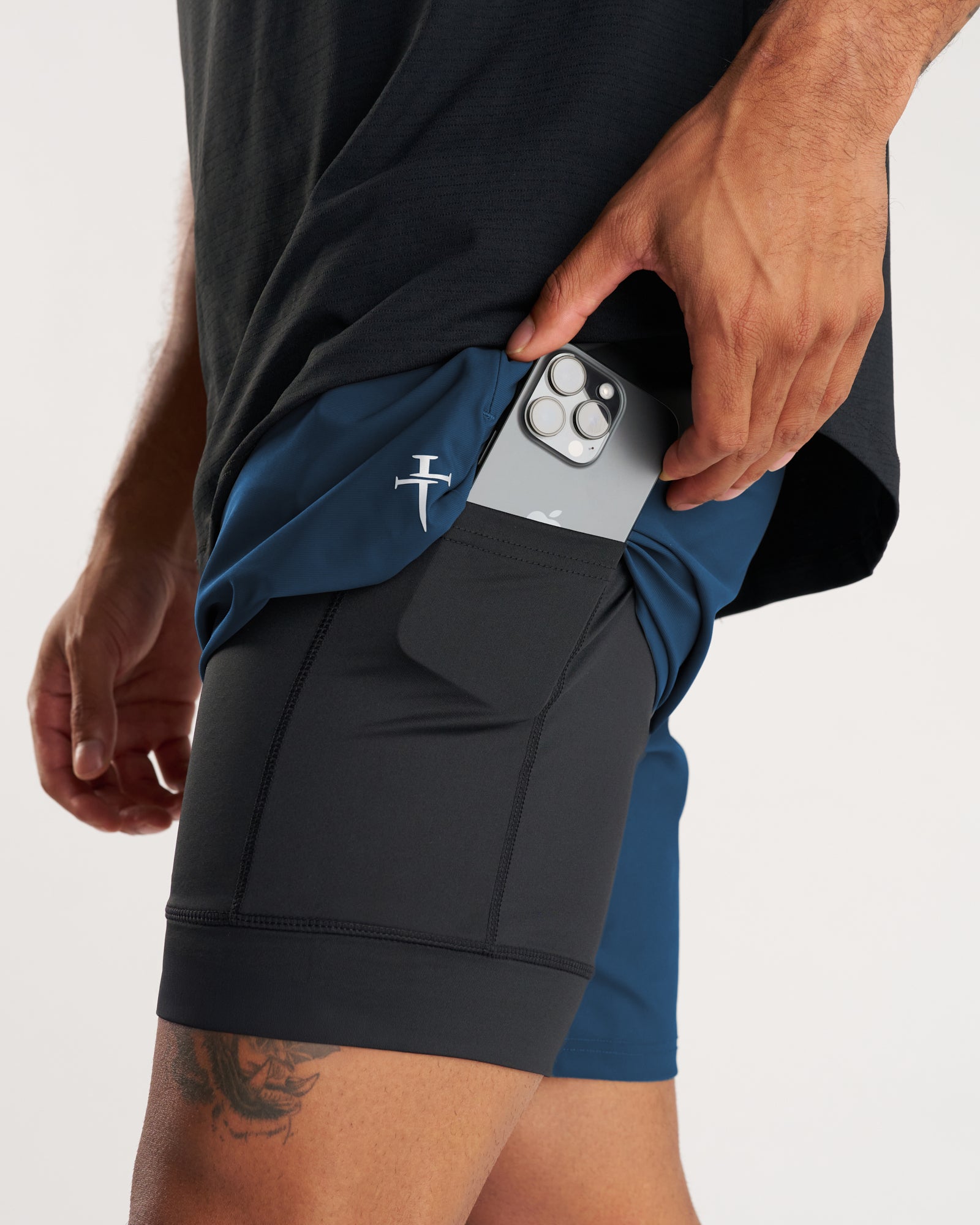 Vapor-Lite™ Liner Short "Cross" - Midnight Navy