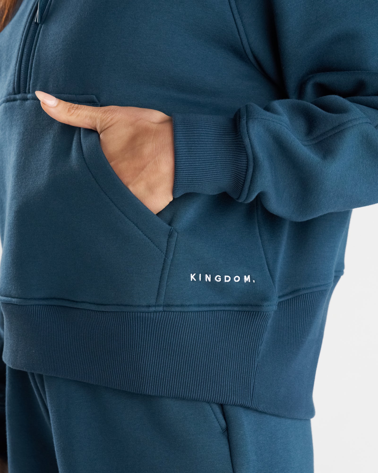 Women's Signature Fleece Half-Zip Hoodie - Midnight Navy