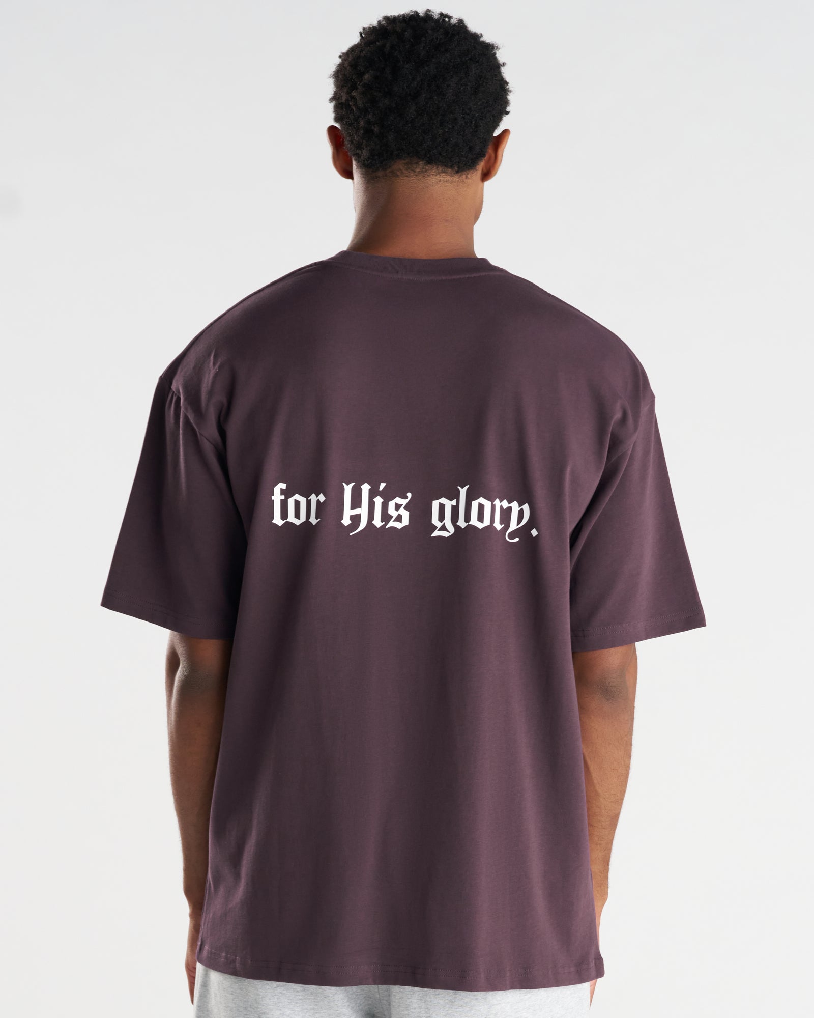 Heavyweight Cotton Oversized Tee "FHG" - Nightshade