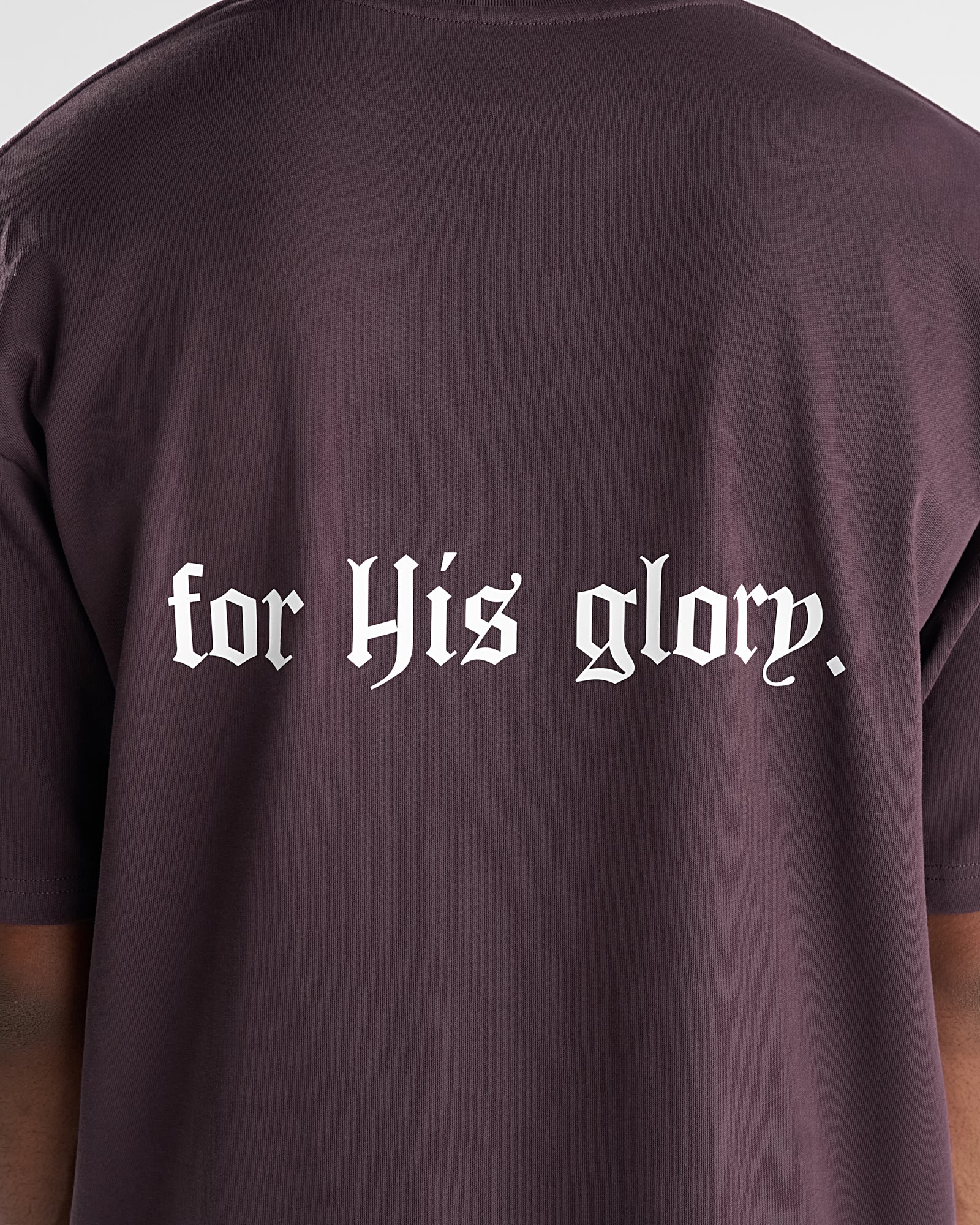 Heavyweight Cotton Oversized Tee "FHG" - Nightshade