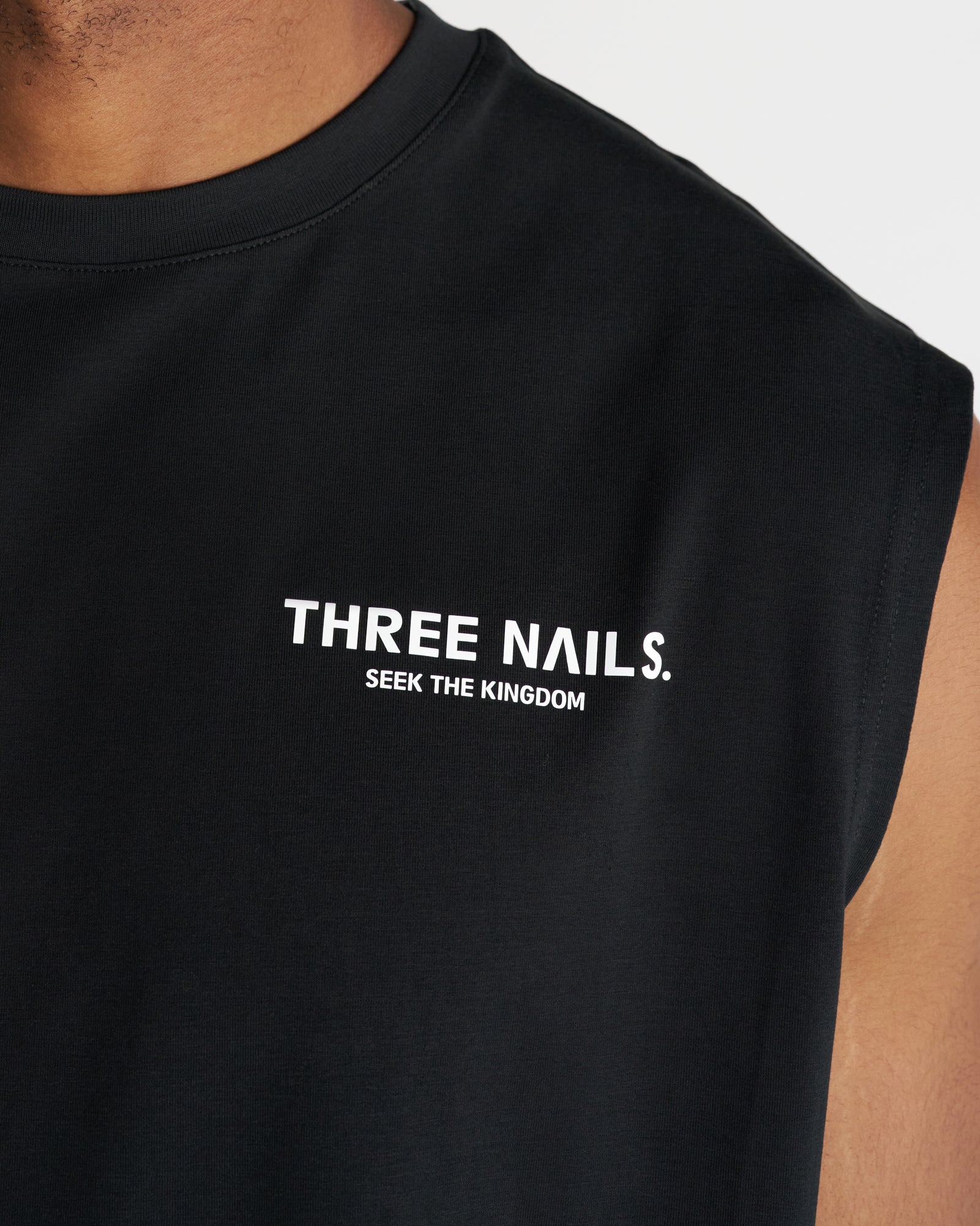 Core Oversized Muscle Tank "STK" - Black