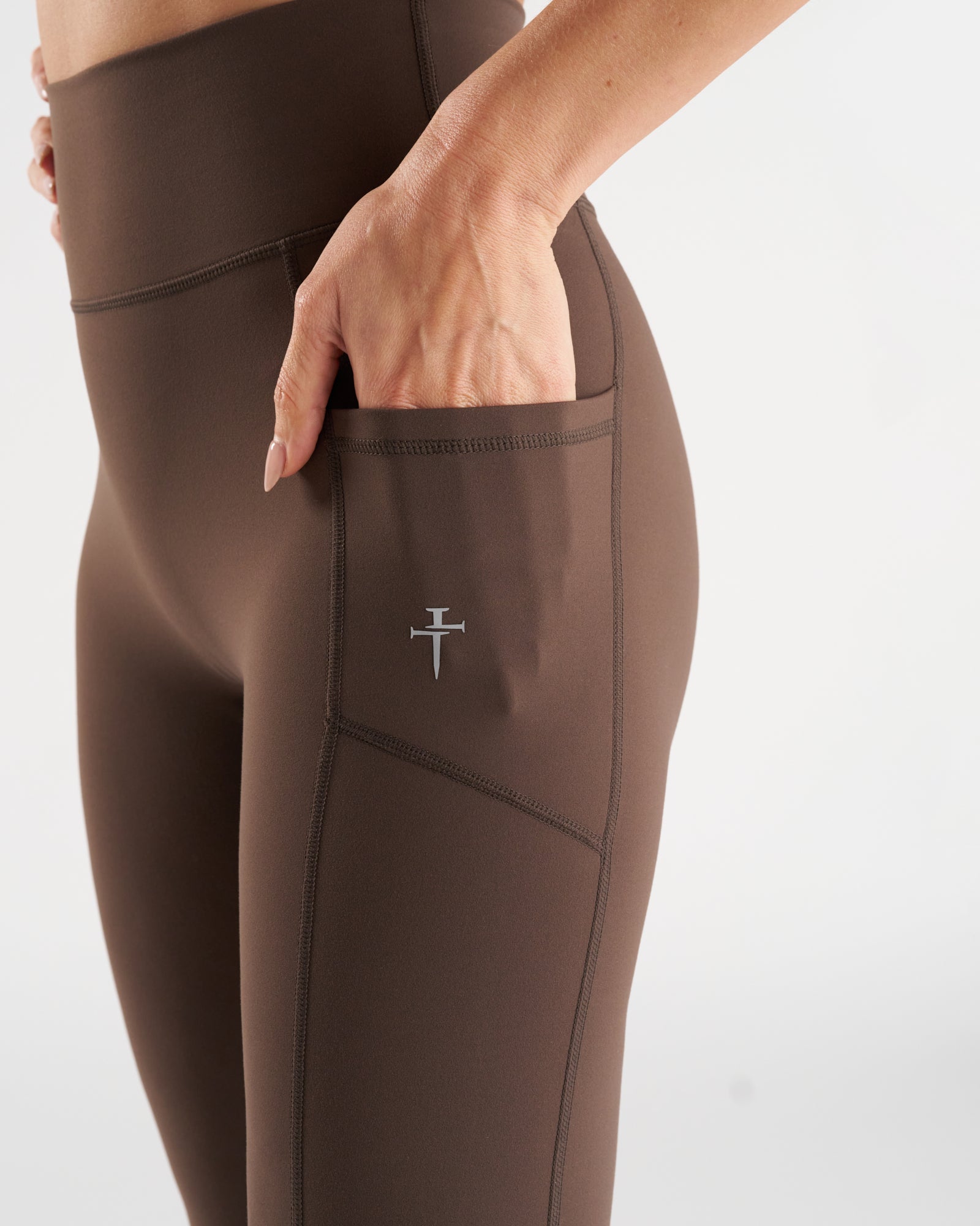 Nova Pocket Legging 27" - Chocolate