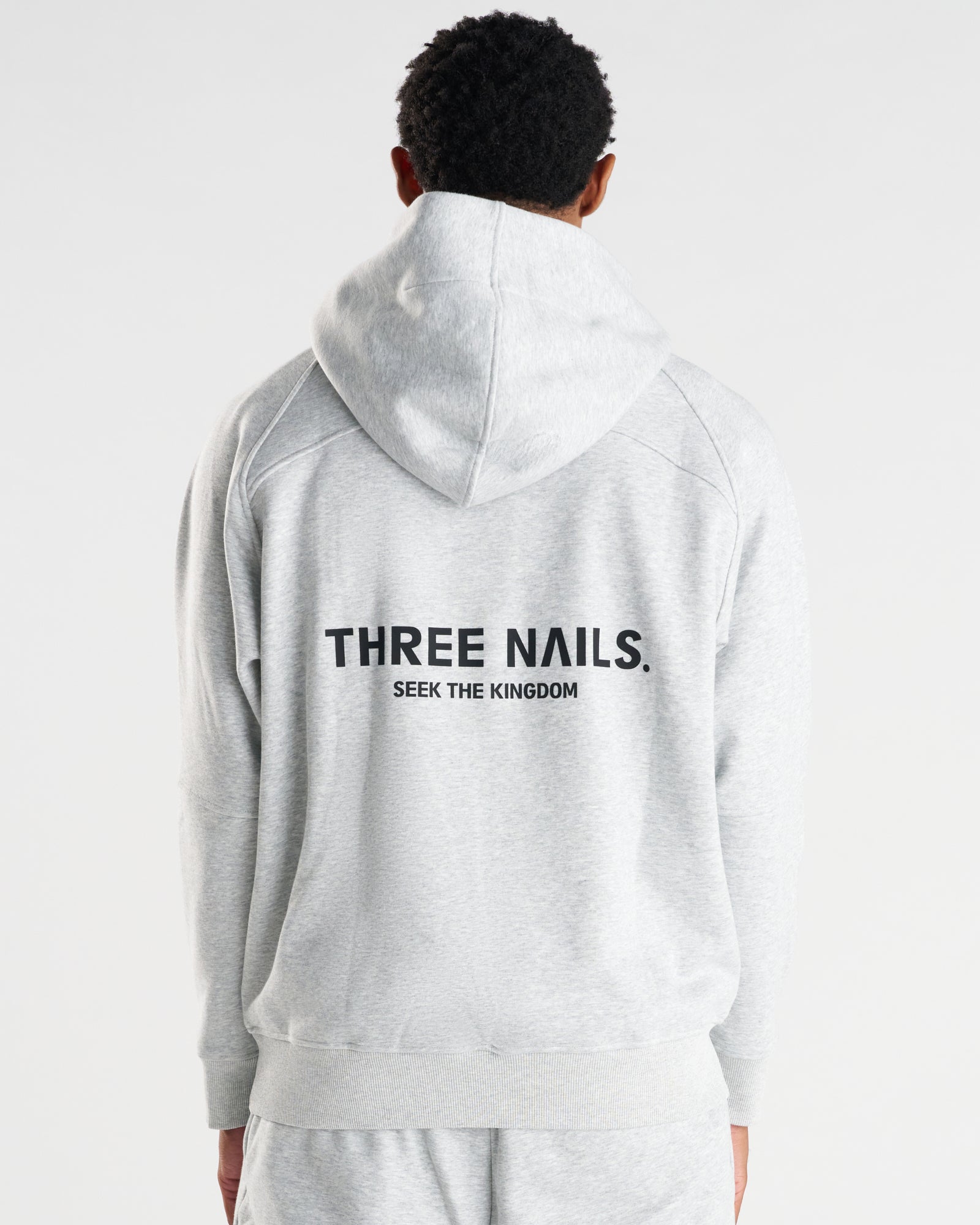 Signature Fleece Hoodie "STK" - Heather Grey