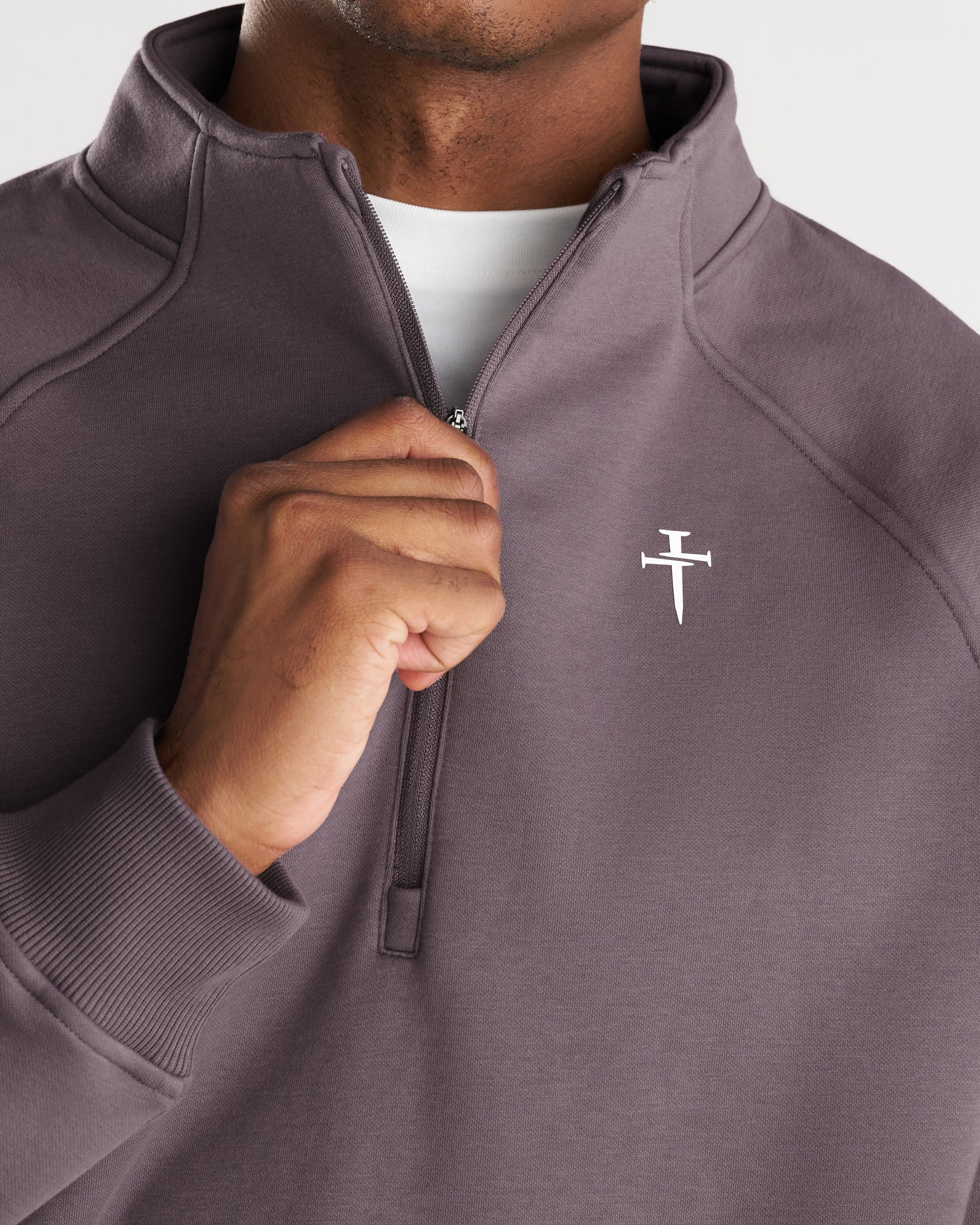 Signature Fleece Quarter Zip - Moonscape