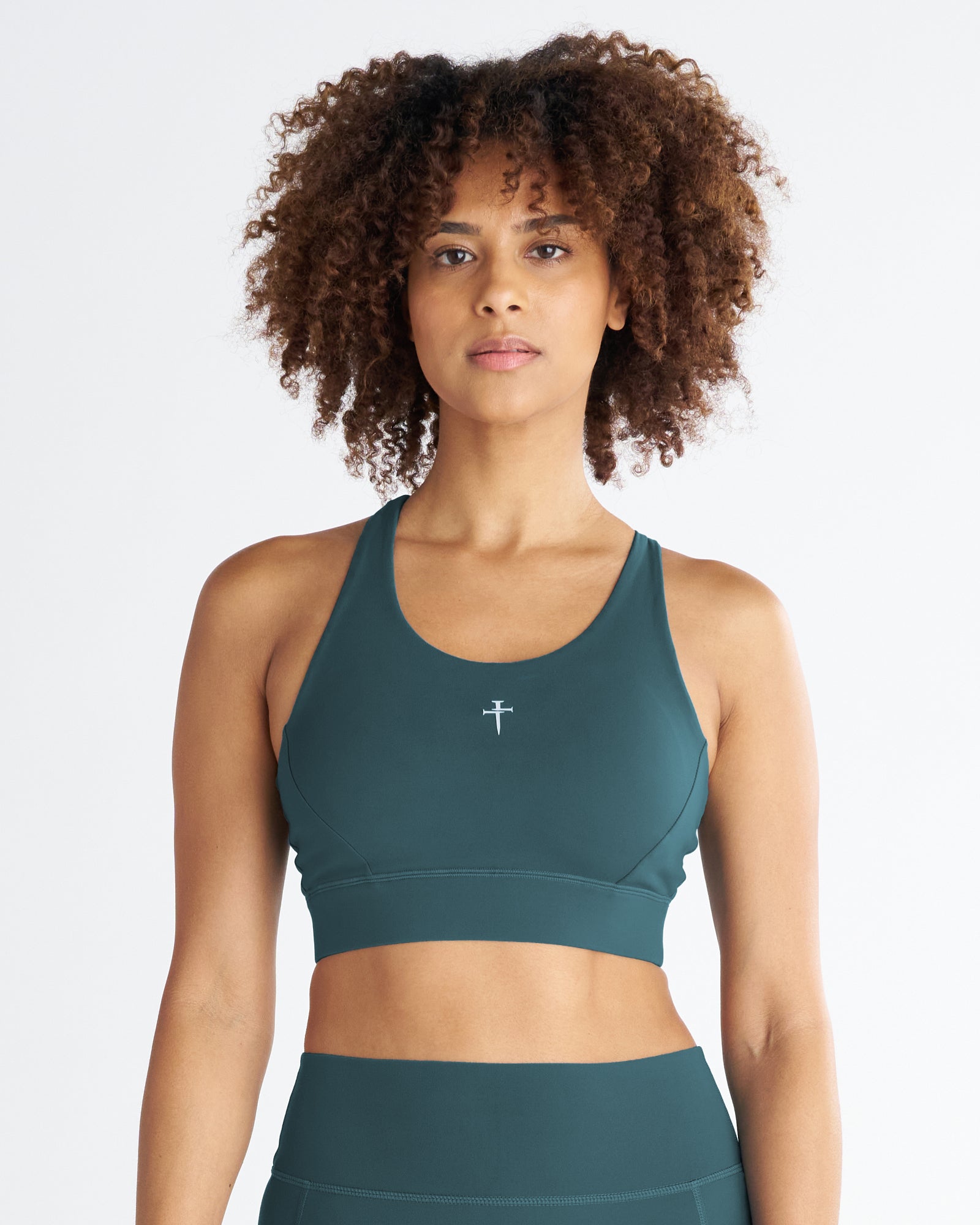 Crossback Sports Bra - Teal