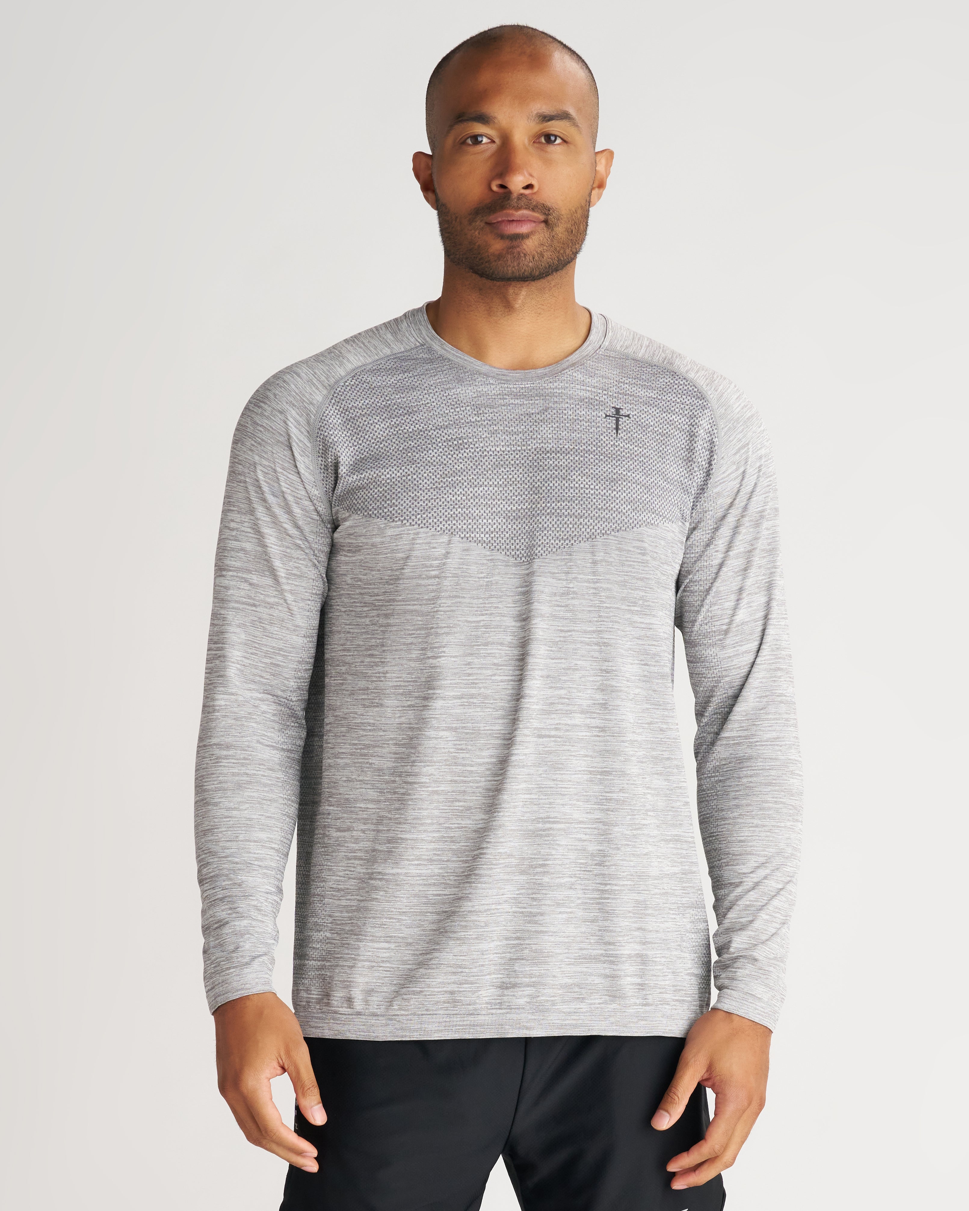 Seamless Long Sleeve - Grey Marl