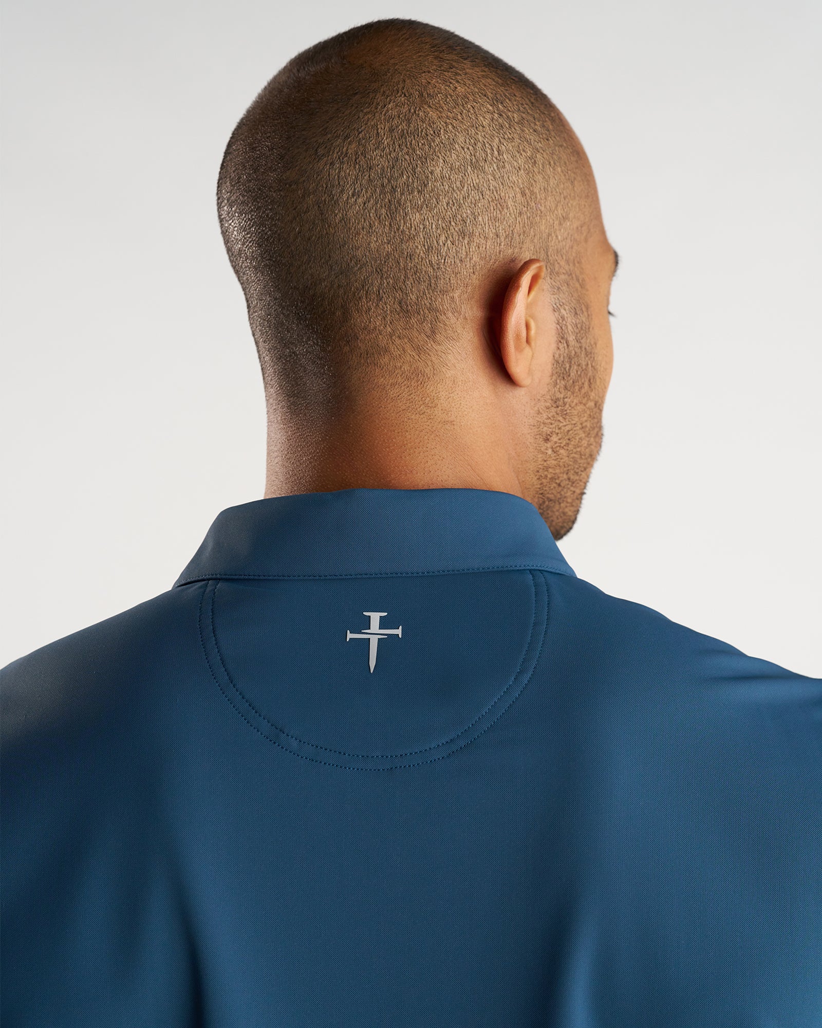 Vented Tech Polo “Three Nails” - Midnight Navy