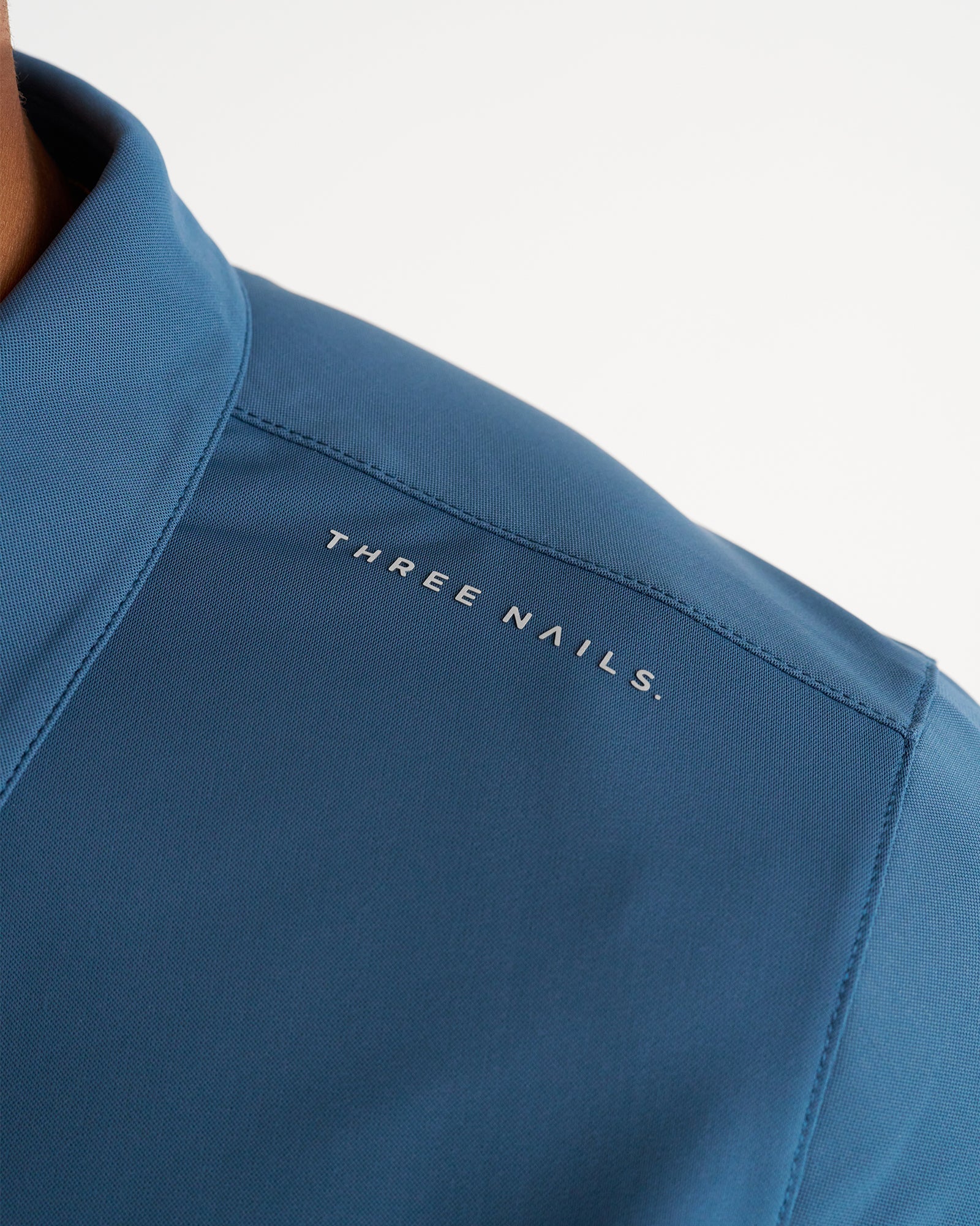 Vented Tech Polo “Three Nails” - Midnight Navy