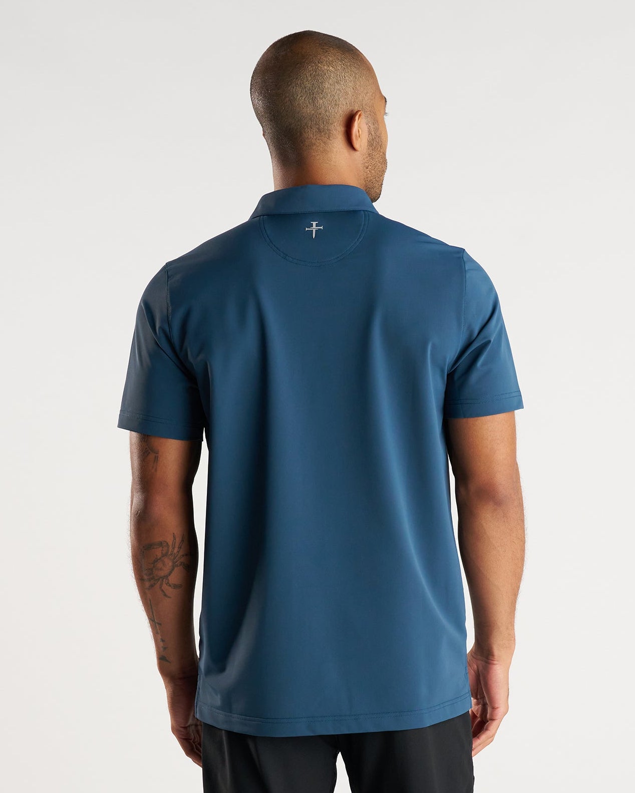 Vented Tech Polo “Three Nails” - Midnight Navy