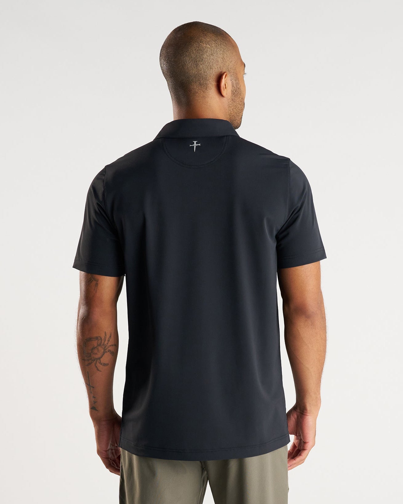 Vented Tech Polo “Three Nails” - Black