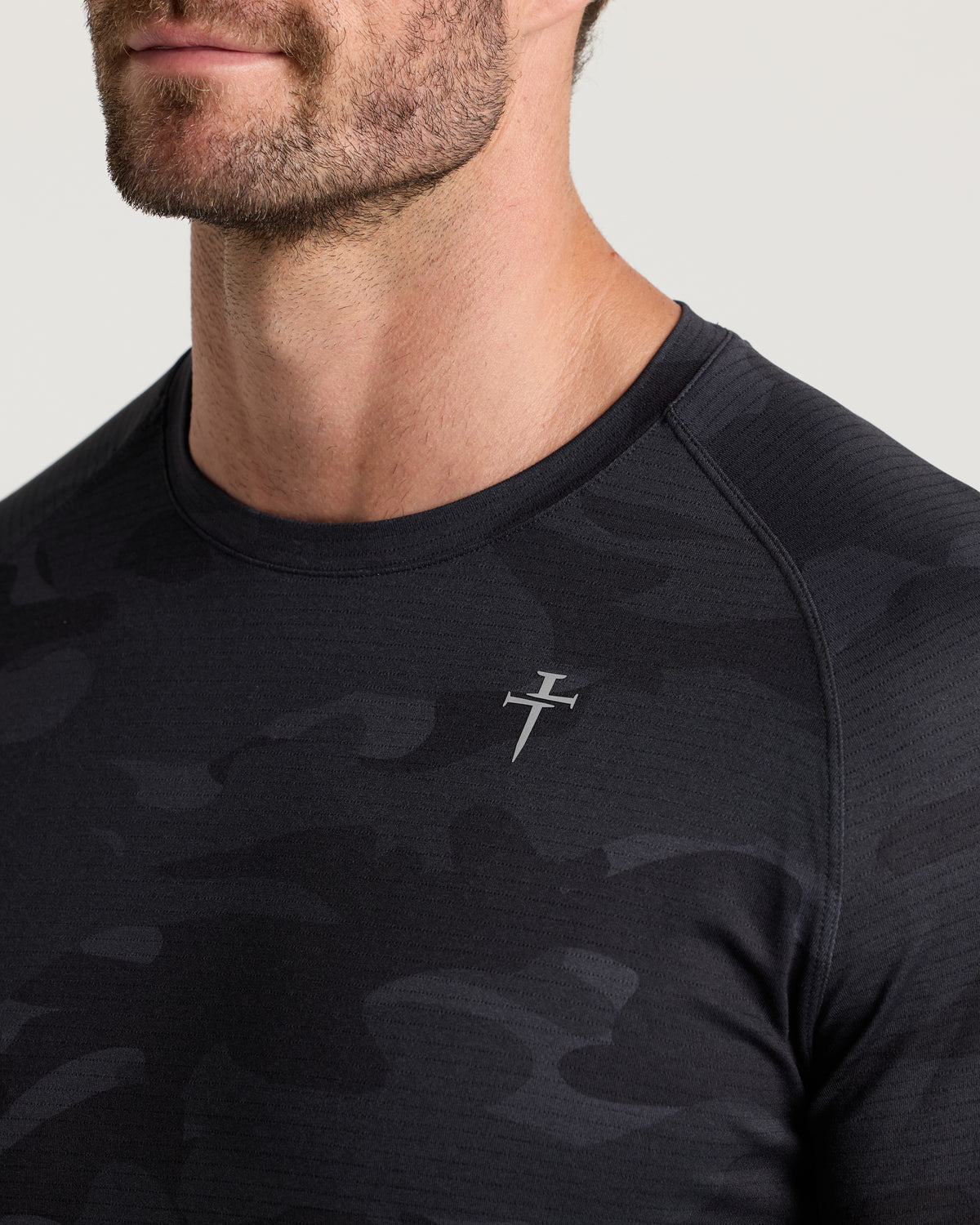 Aion-Lite™ Long Sleeve "Cross" - Black Camo