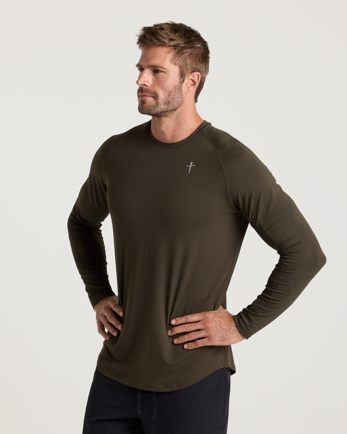 Aion-Lite™ Long Sleeve "Cross" - Burnt Olive