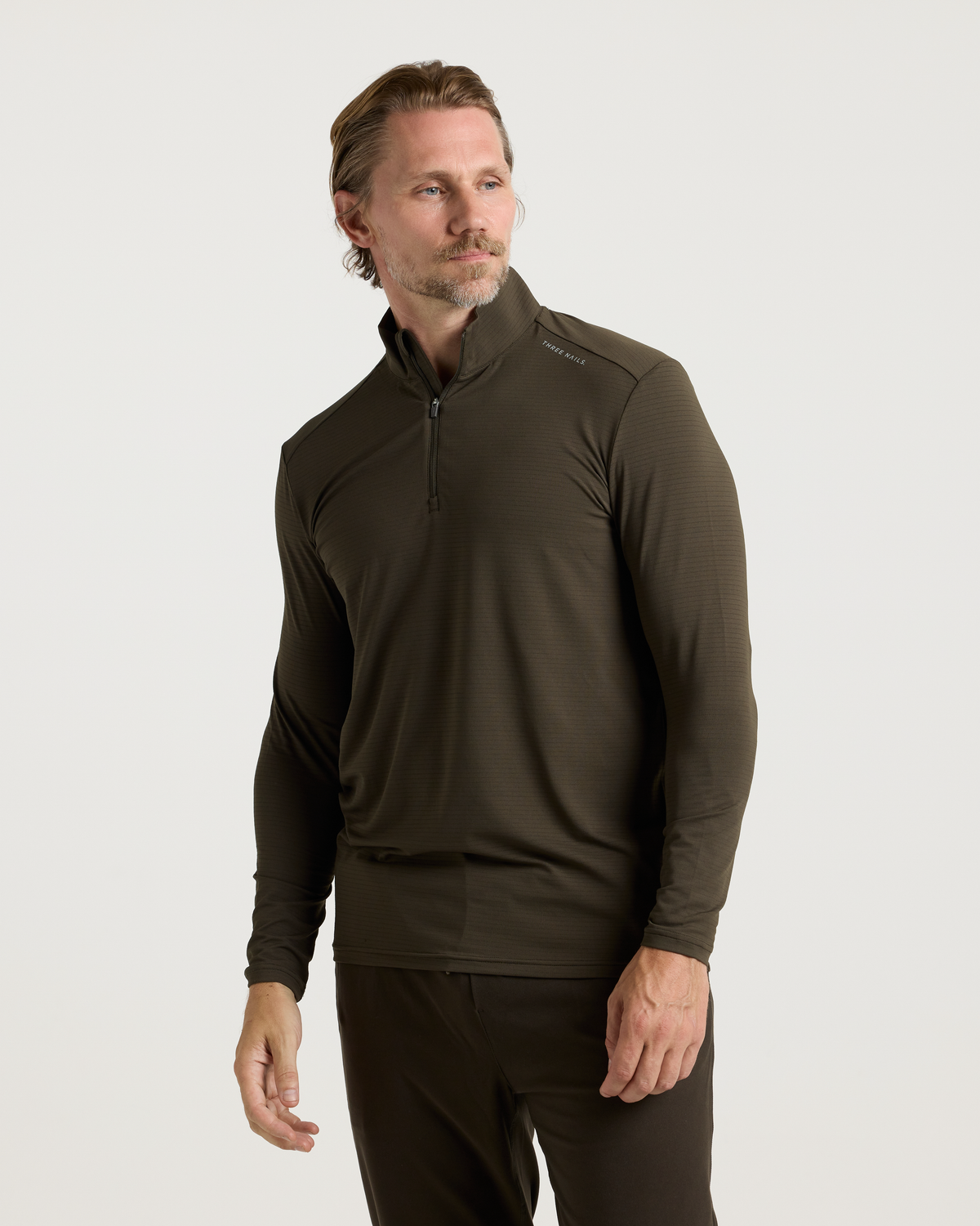 Aion-Lite™ Quarter Zip - Burnt Olive