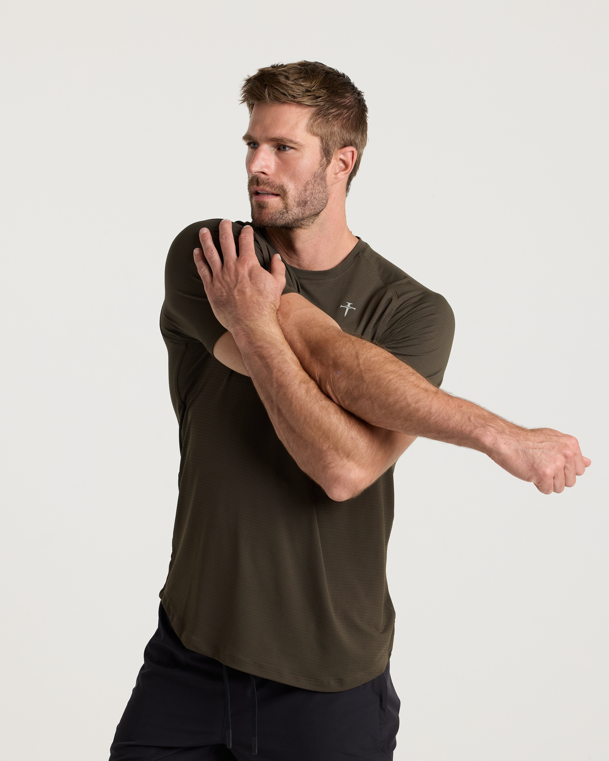 Aion-Lite™ Tee "Cross" - Burnt Olive