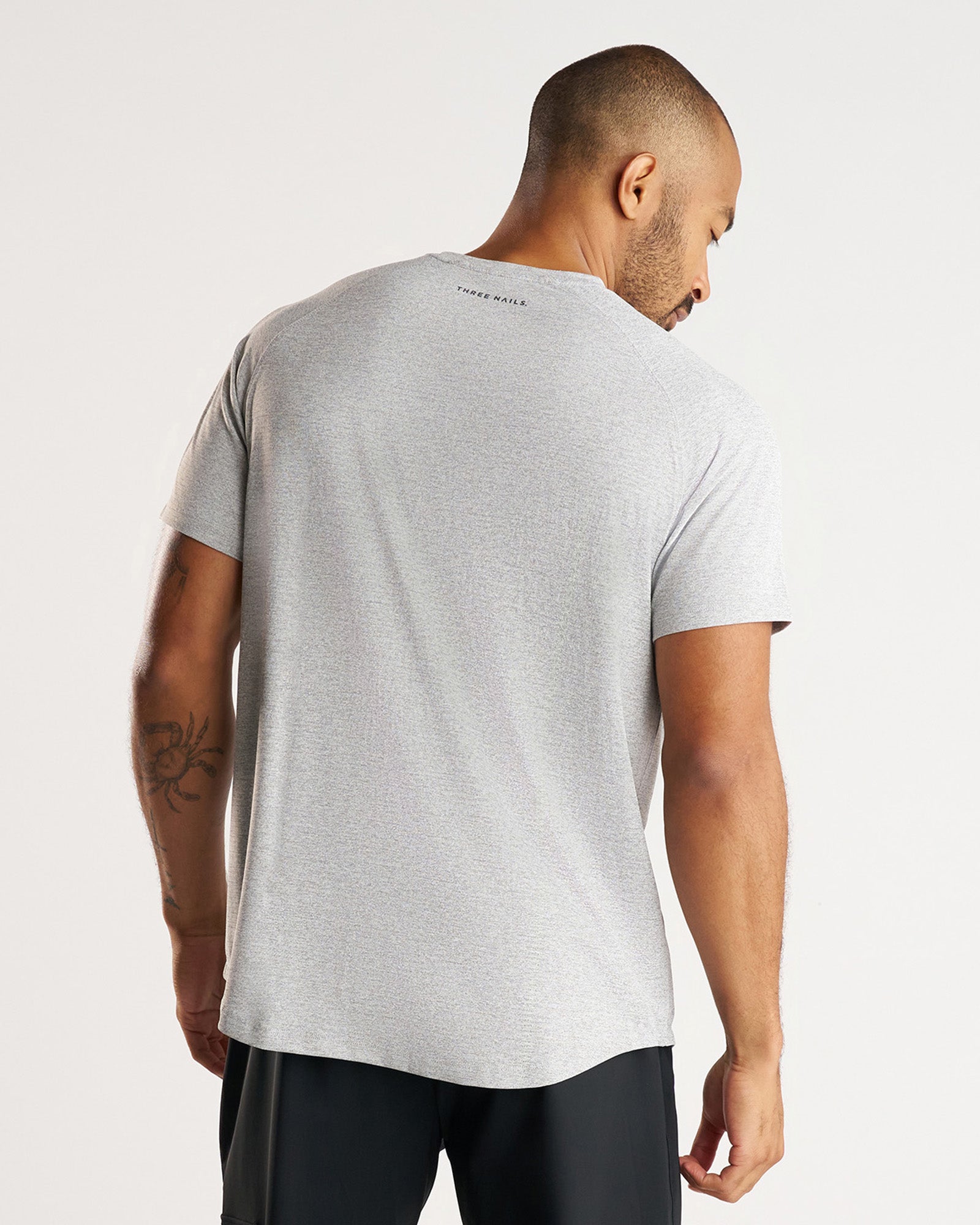 Aion-Lite™ Tee "Cross" - Grey Marl