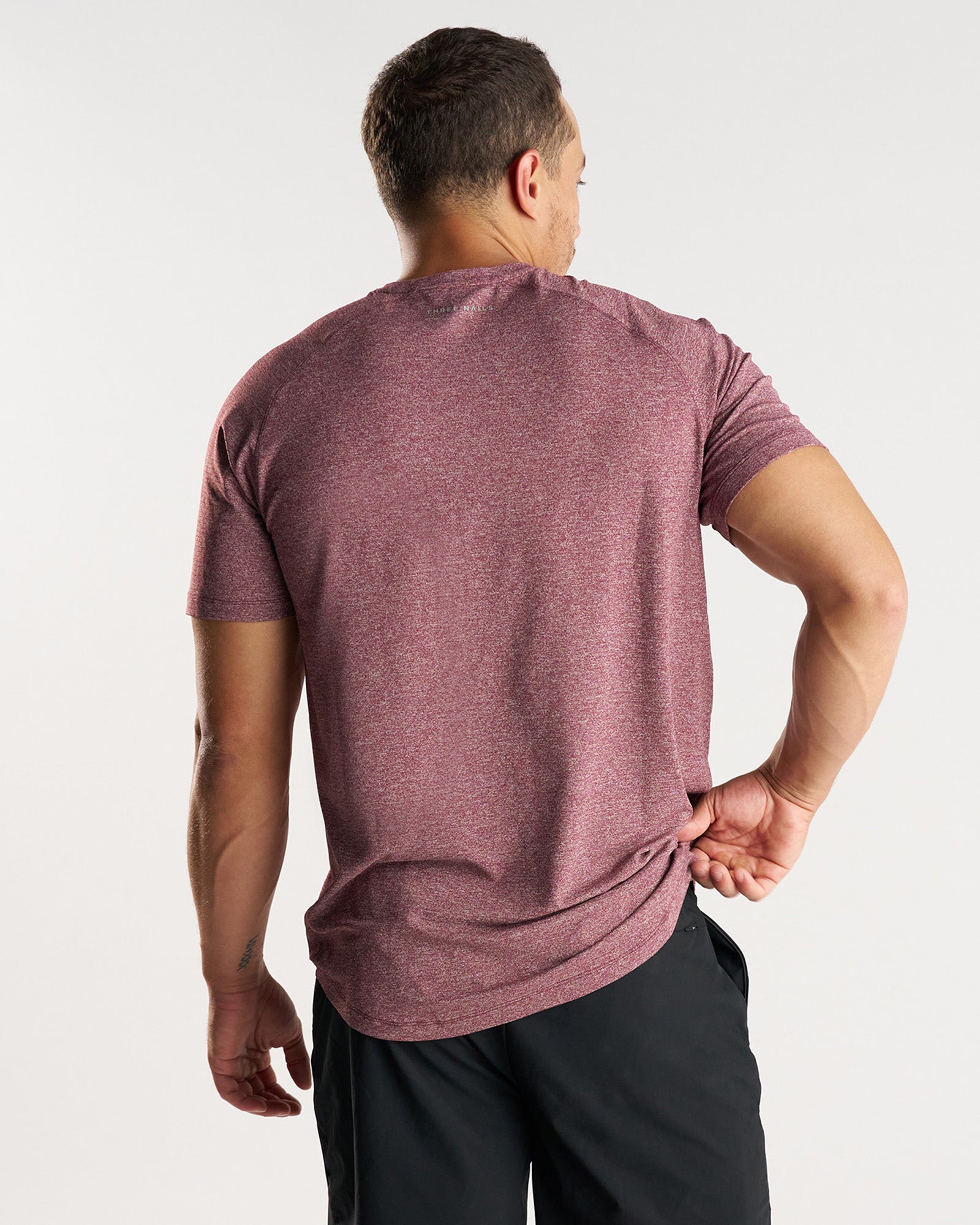 Aion-Lite™ Tee "Cross" - Merlot Marl
