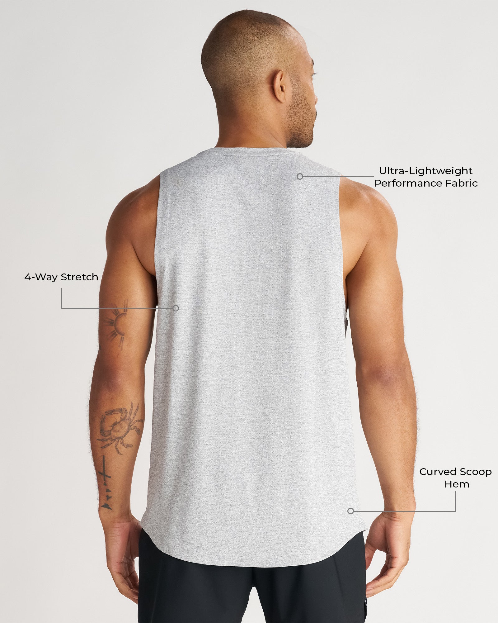 Aion-Lite™ Tank - Grey Marl