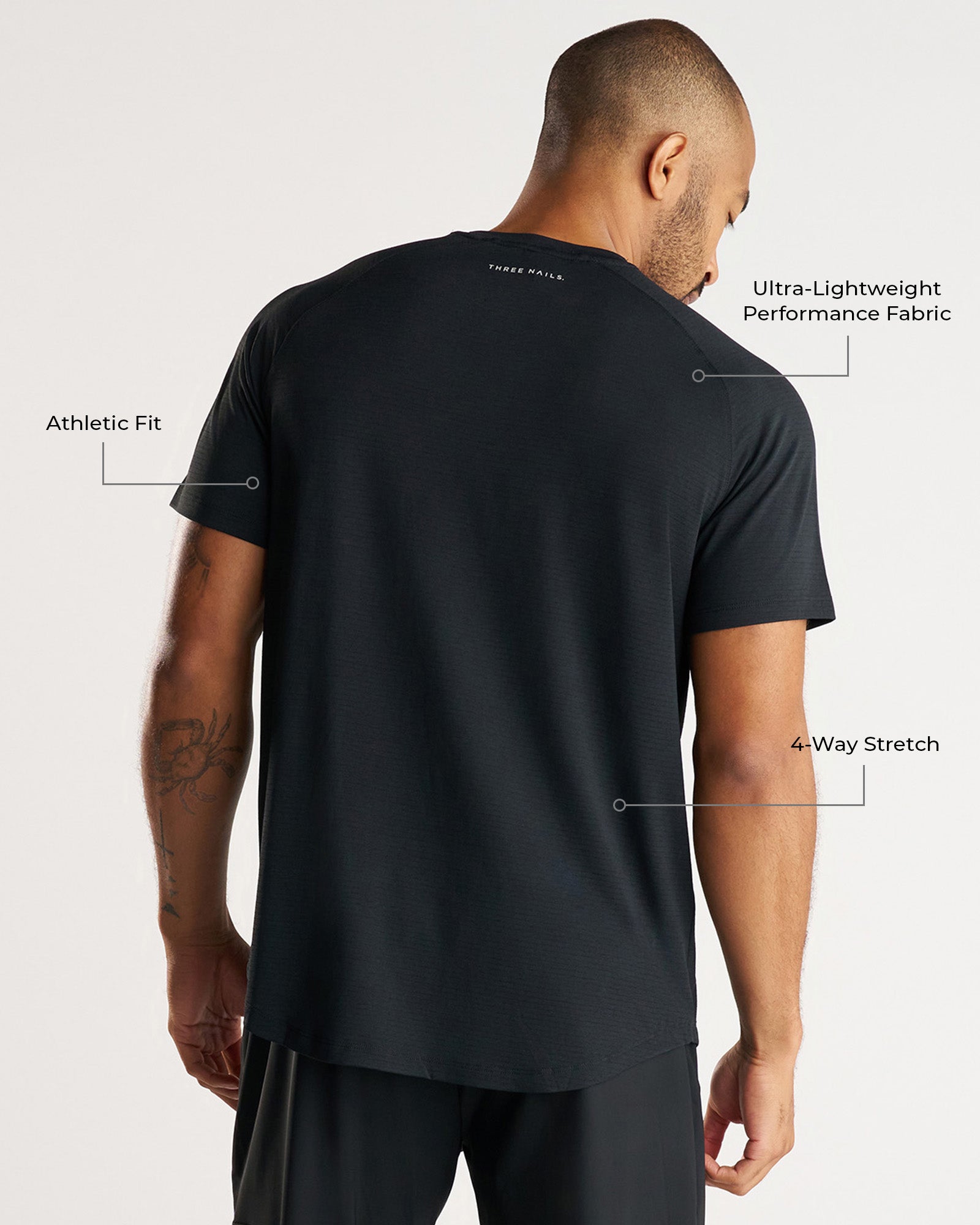 Aion-Lite™ Tee "Cross" - Black