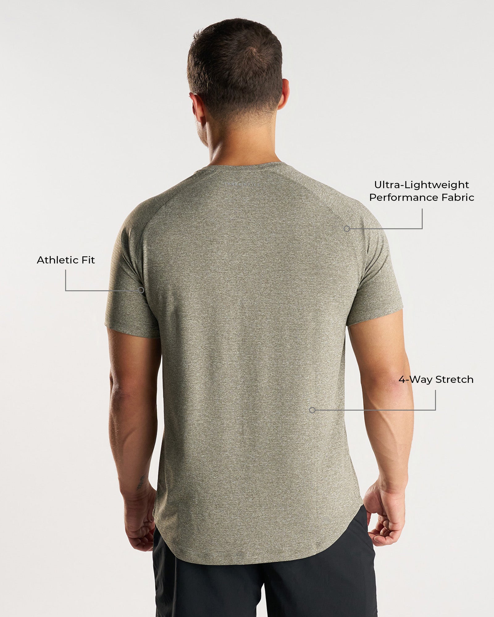 Aion-Lite™ Tee "Cross" - Sage Marl