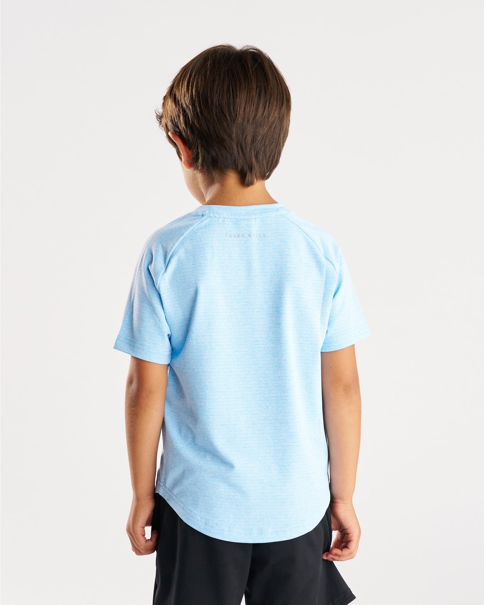 Youth Aion-Lite™ Tee "Cross" - Sky Blue Marl