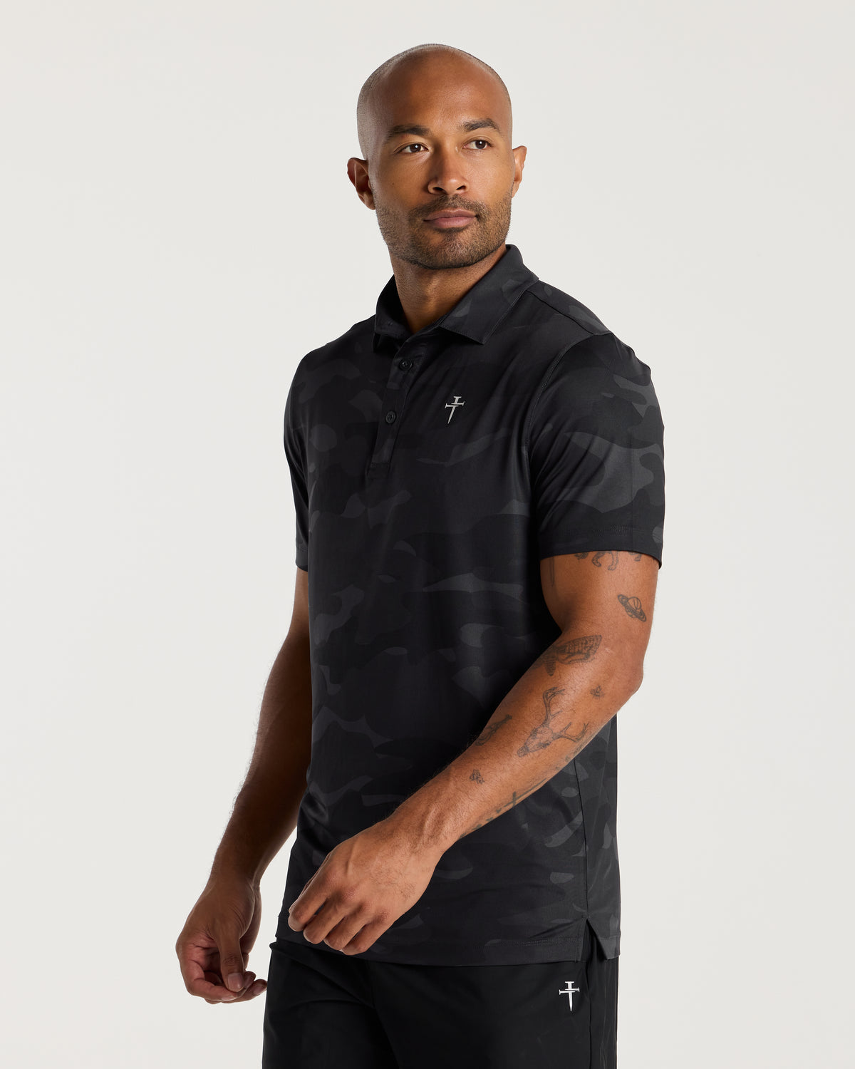 Links Golf Polo - Black Camo