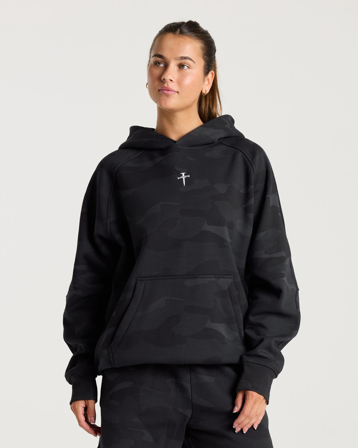 Signature Fleece Hoodie - Black Camo
