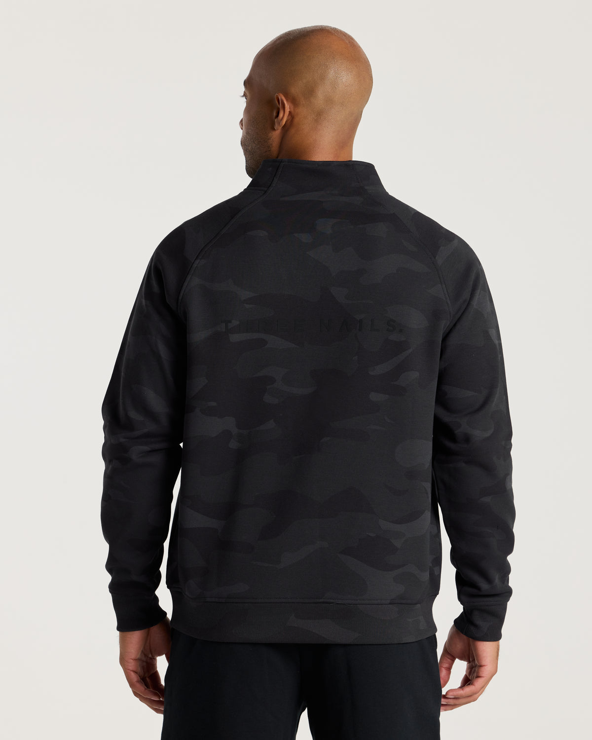 Signature Fleece Quarter Zip - Black Camo