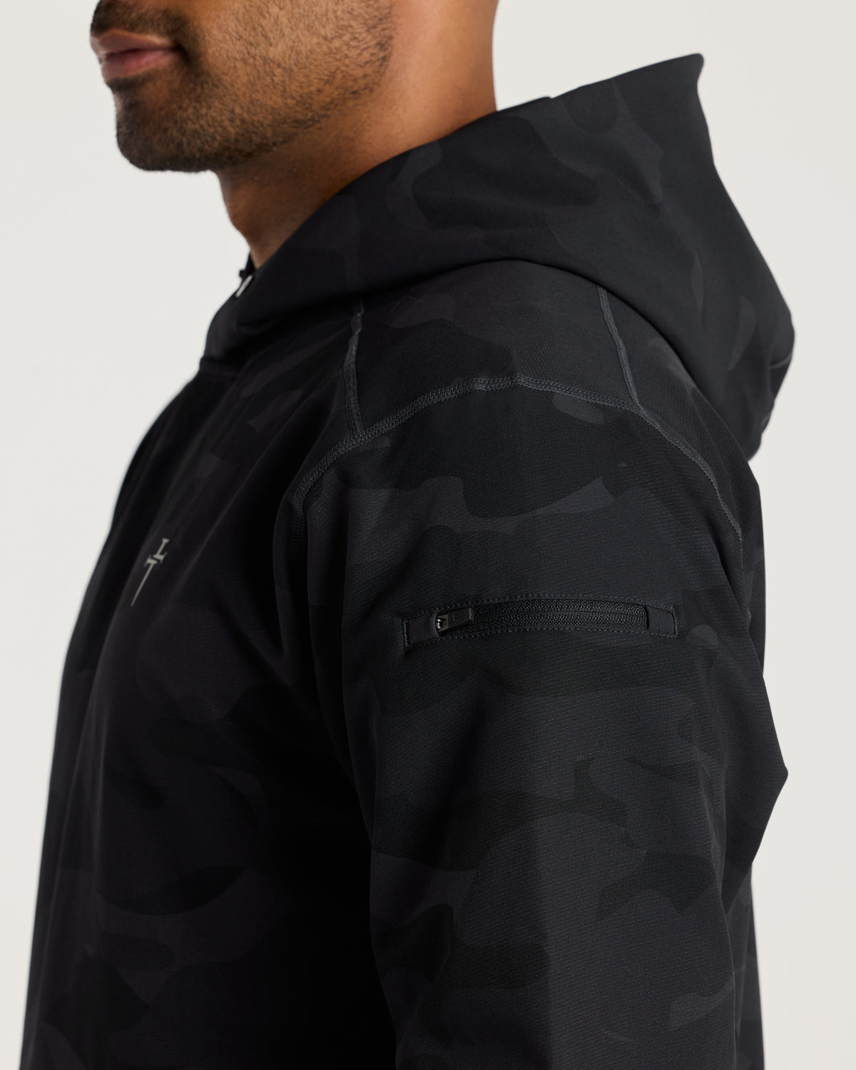 Vanta+ Hoodie - Black Camo "Cross"