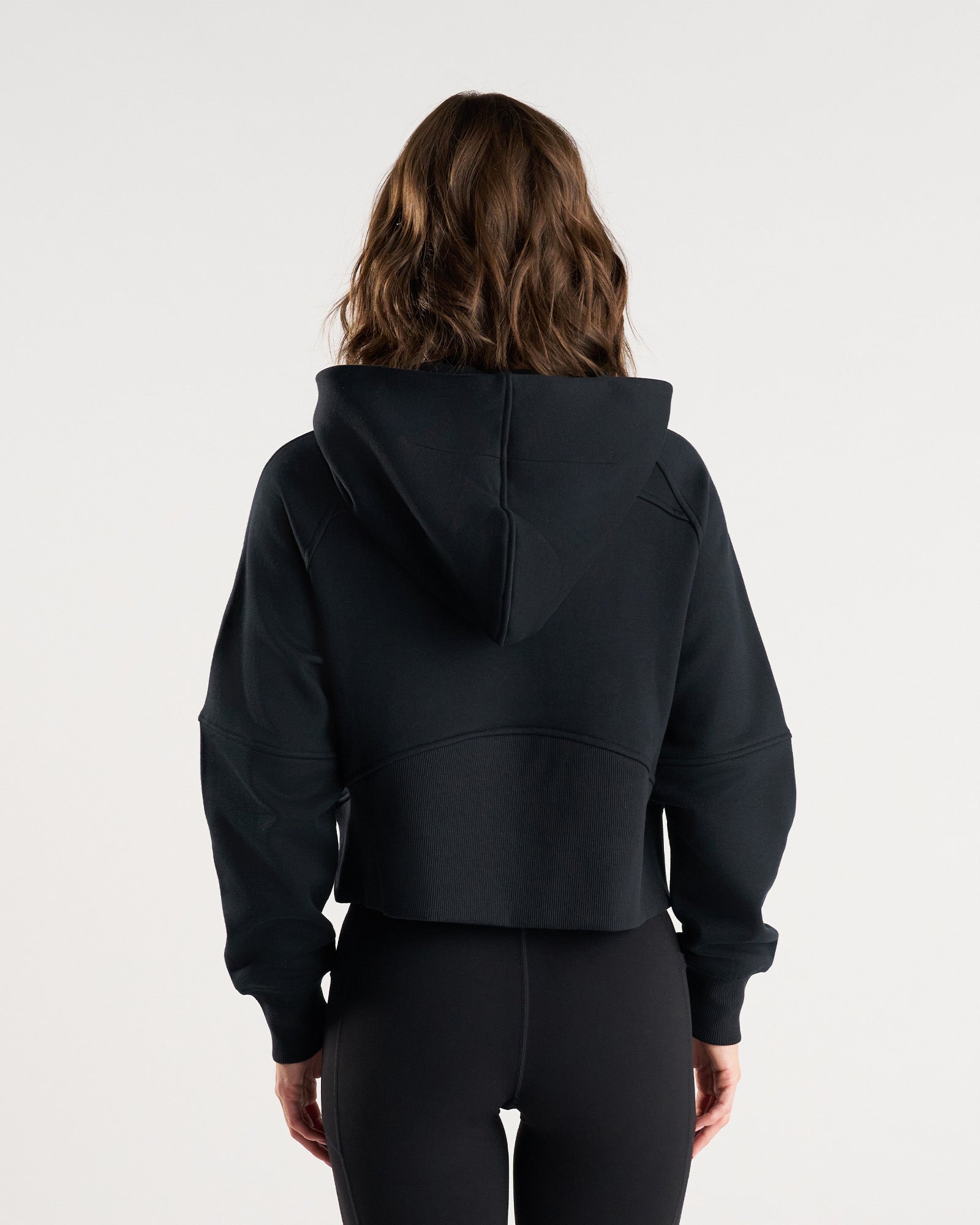 Nova Half Zip Hoodie "Cross" - Black