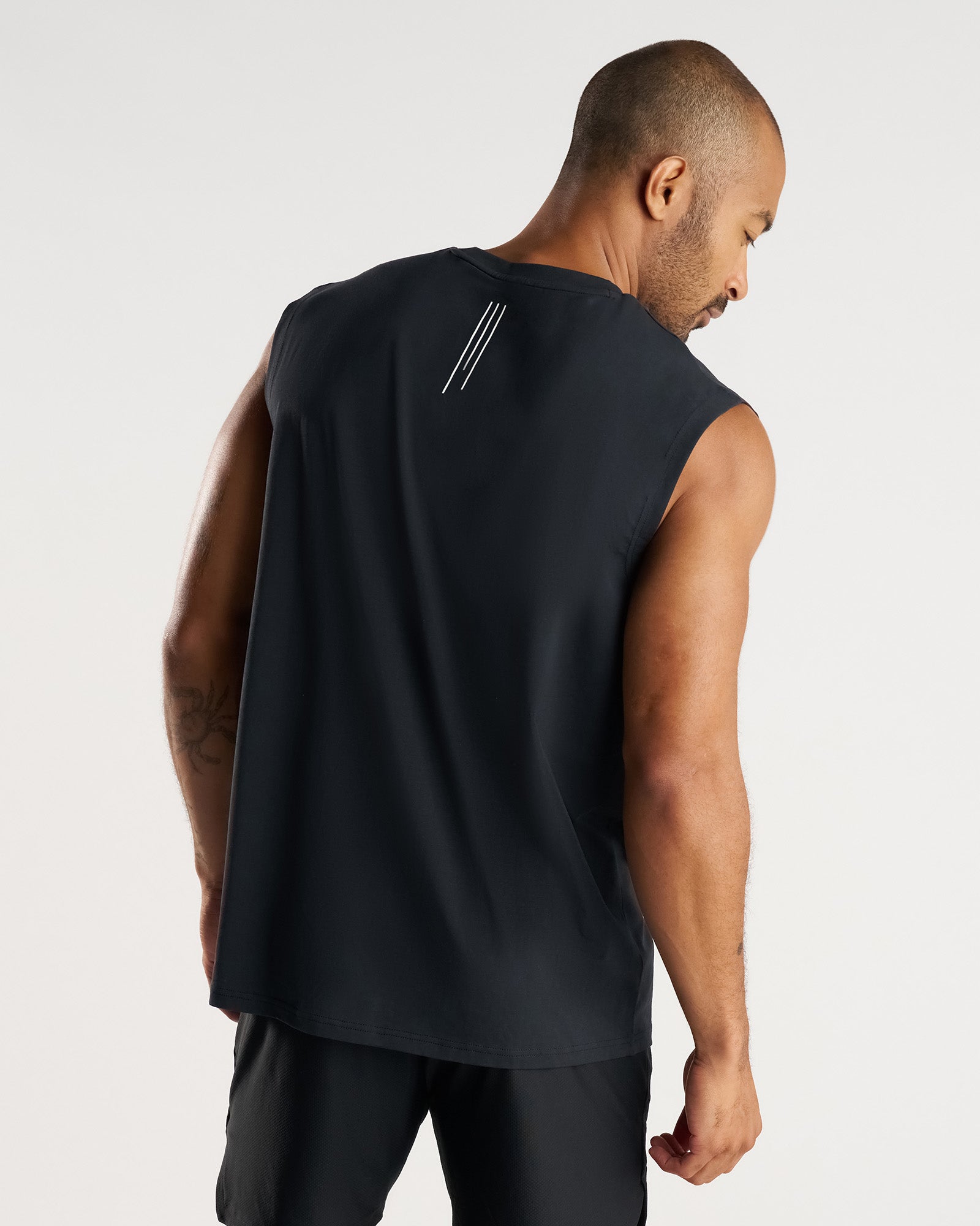 Core Oversized Muscle Tank - Black
