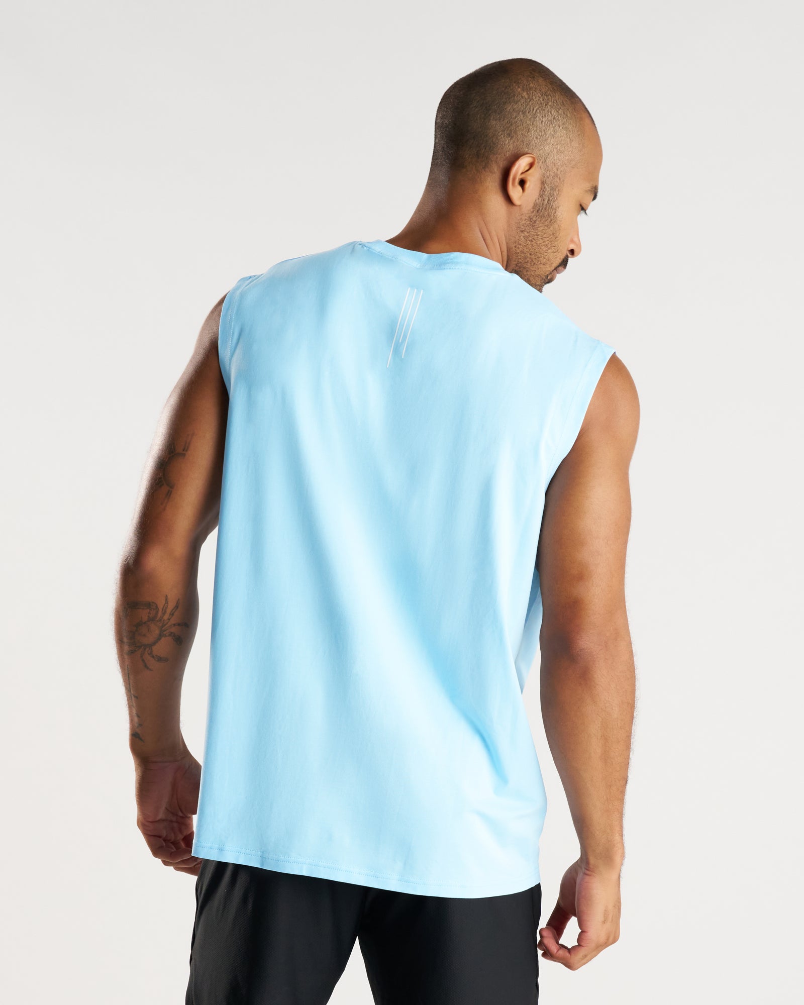 Core Oversized Muscle Tank - Sky Blue
