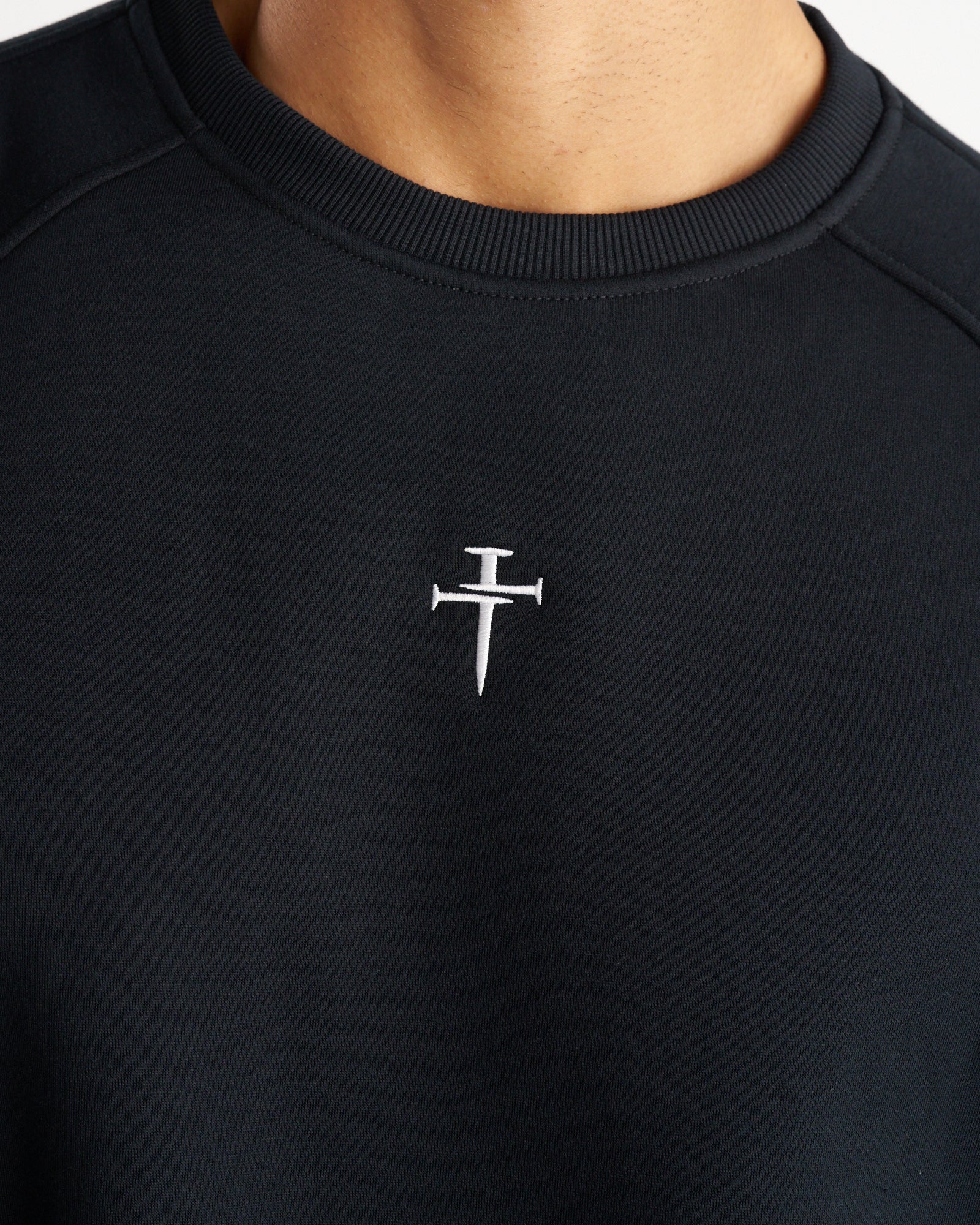 Signature Fleece Crewneck - Black