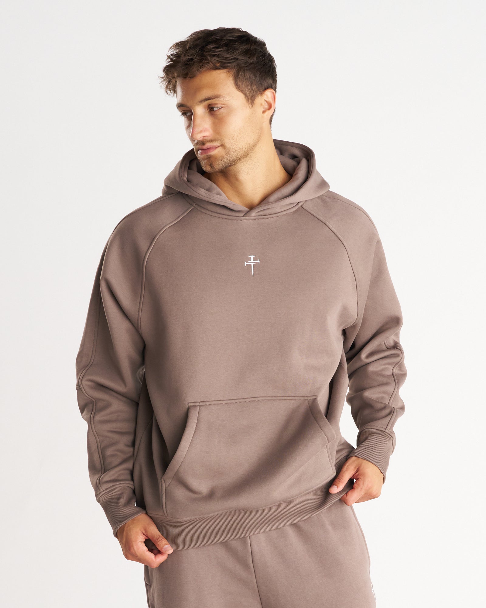 Signature Fleece Hoodie - Deep Taupe