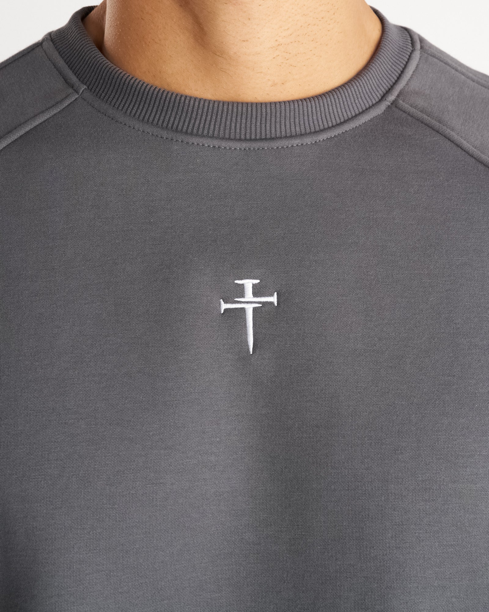 Signature Fleece Crewneck - Space Grey