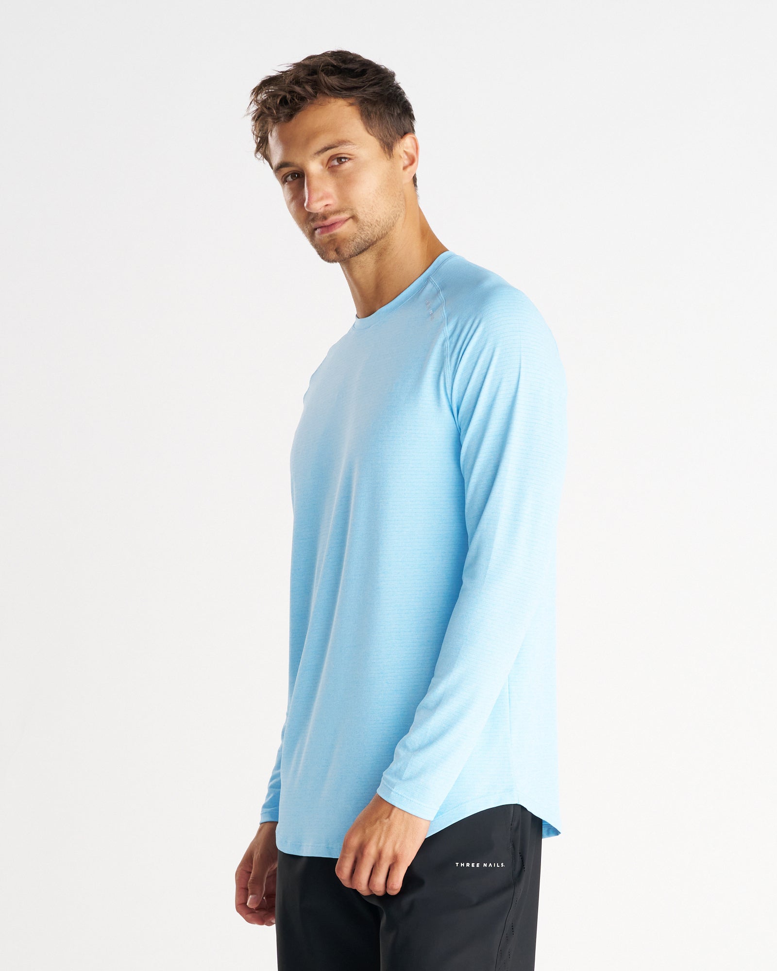 Aion-Lite™ Long Sleeve "Three Nails" - Sky Blue Marl