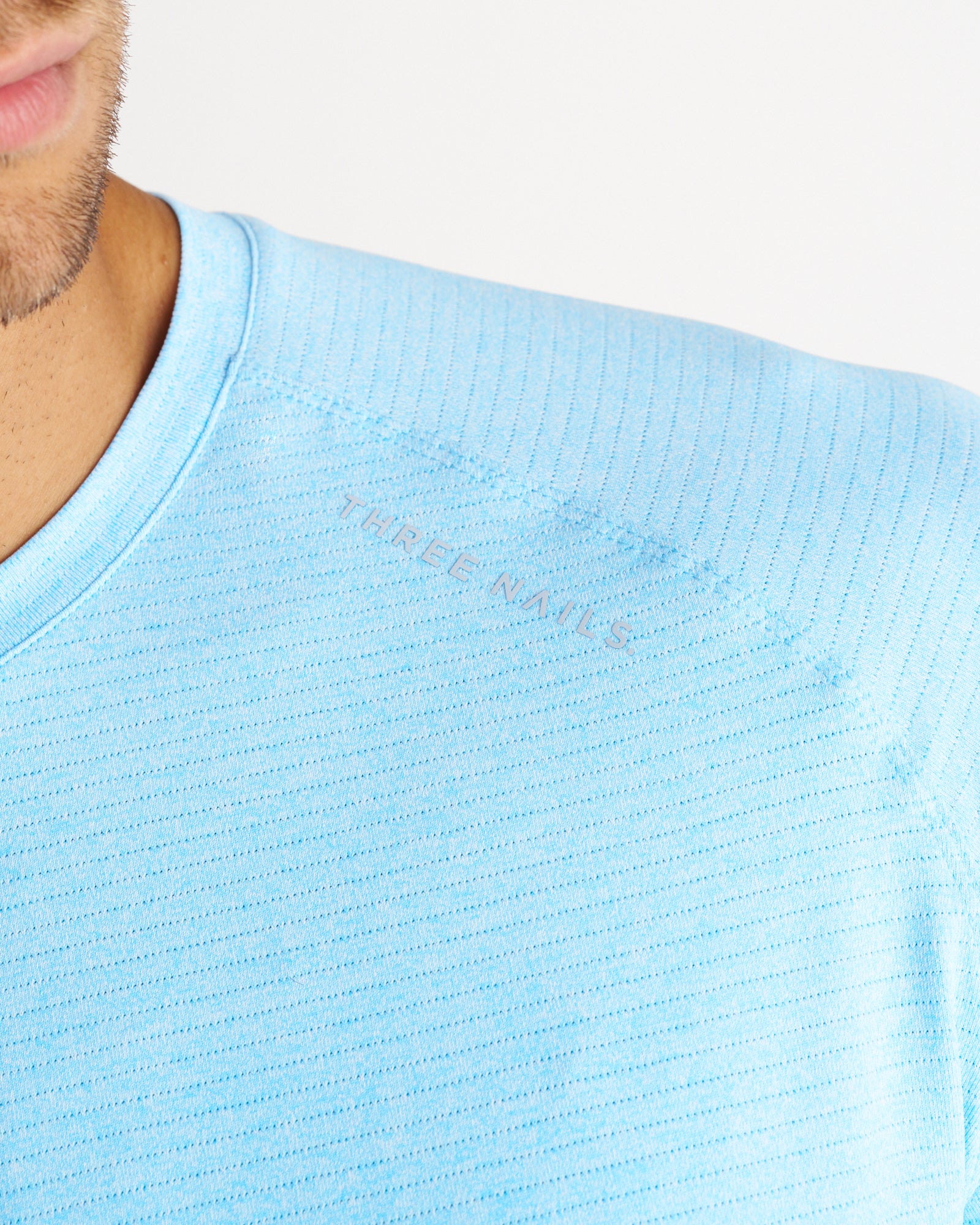 Aion-Lite™ Long Sleeve "Three Nails" - Sky Blue Marl
