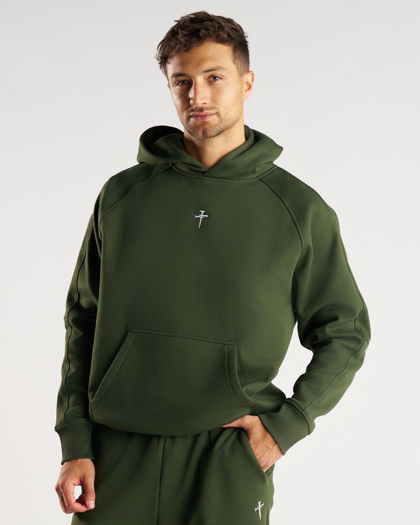 Signature Fleece Hoodie - Dark Pine