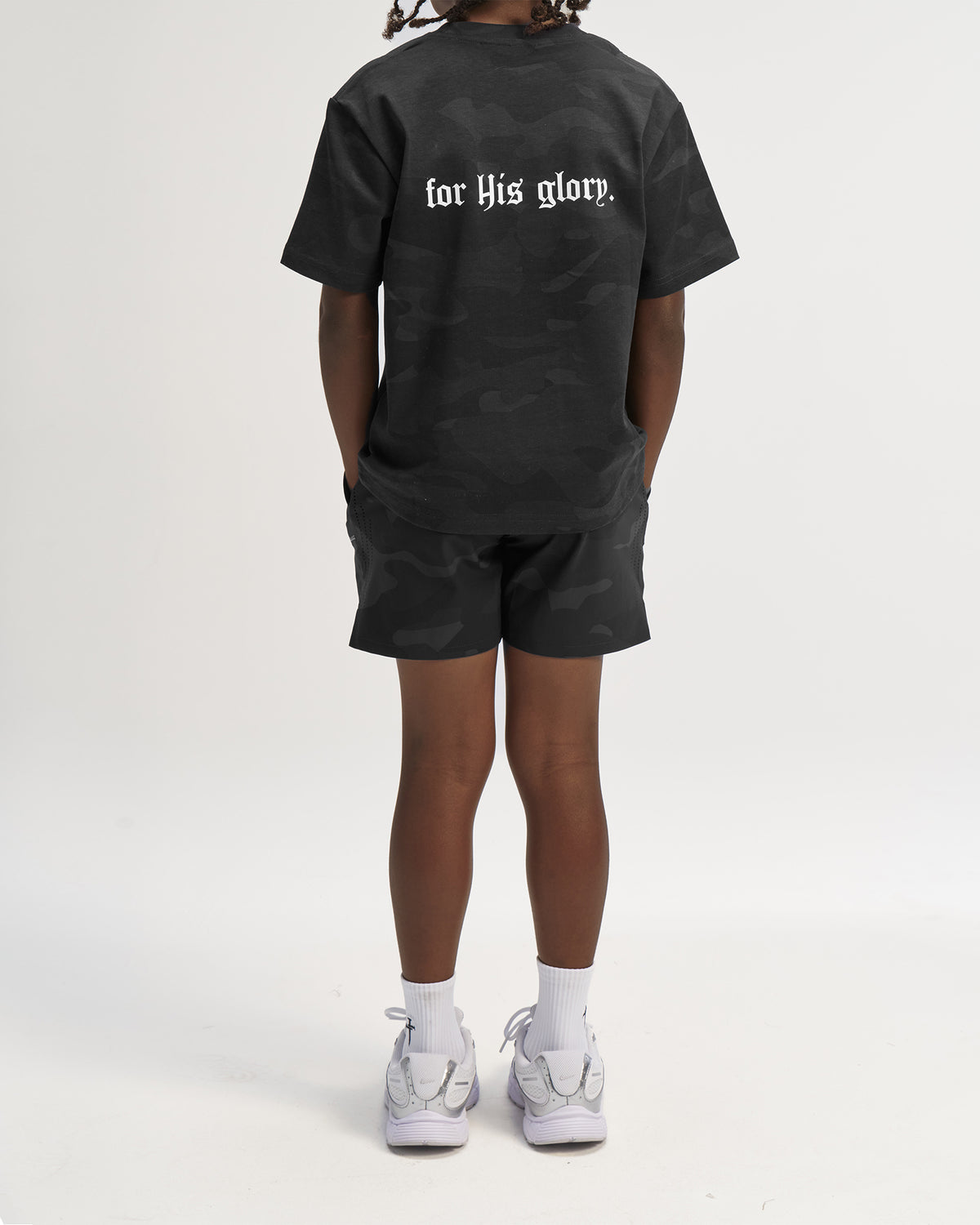 Youth Vapor-Lite™ Hybrid Short - Black Camo