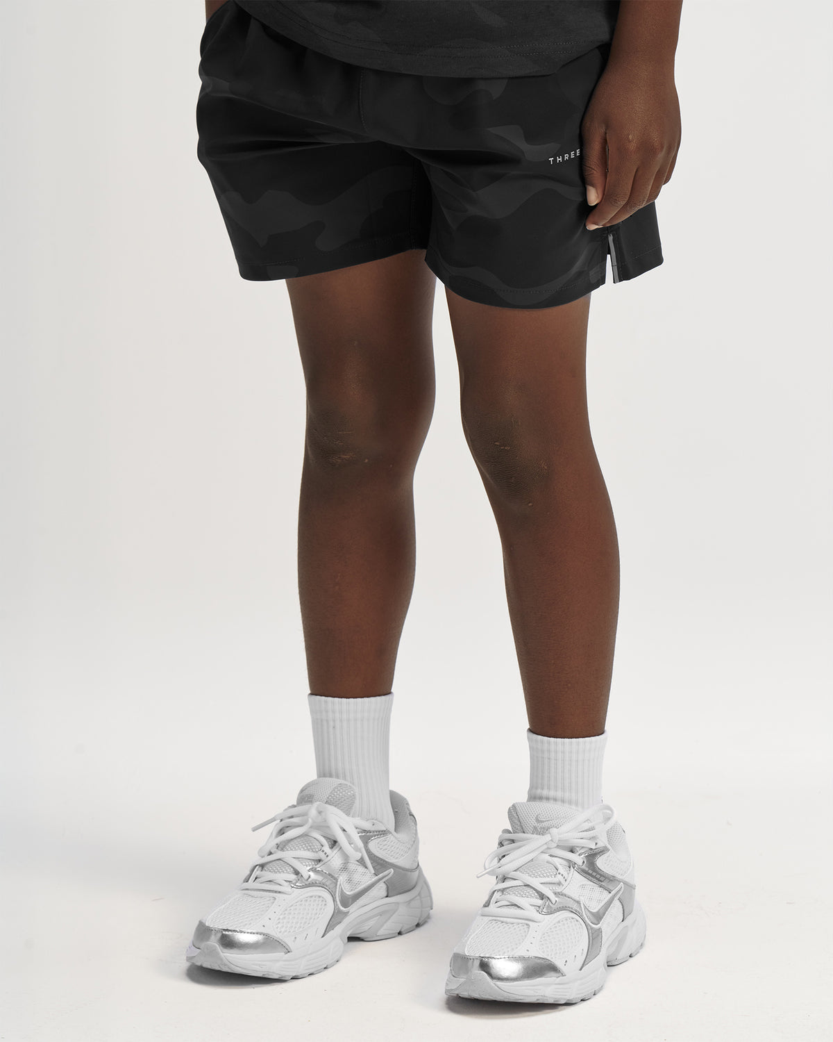 Youth Vapor-Lite™ Hybrid Short - Black Camo