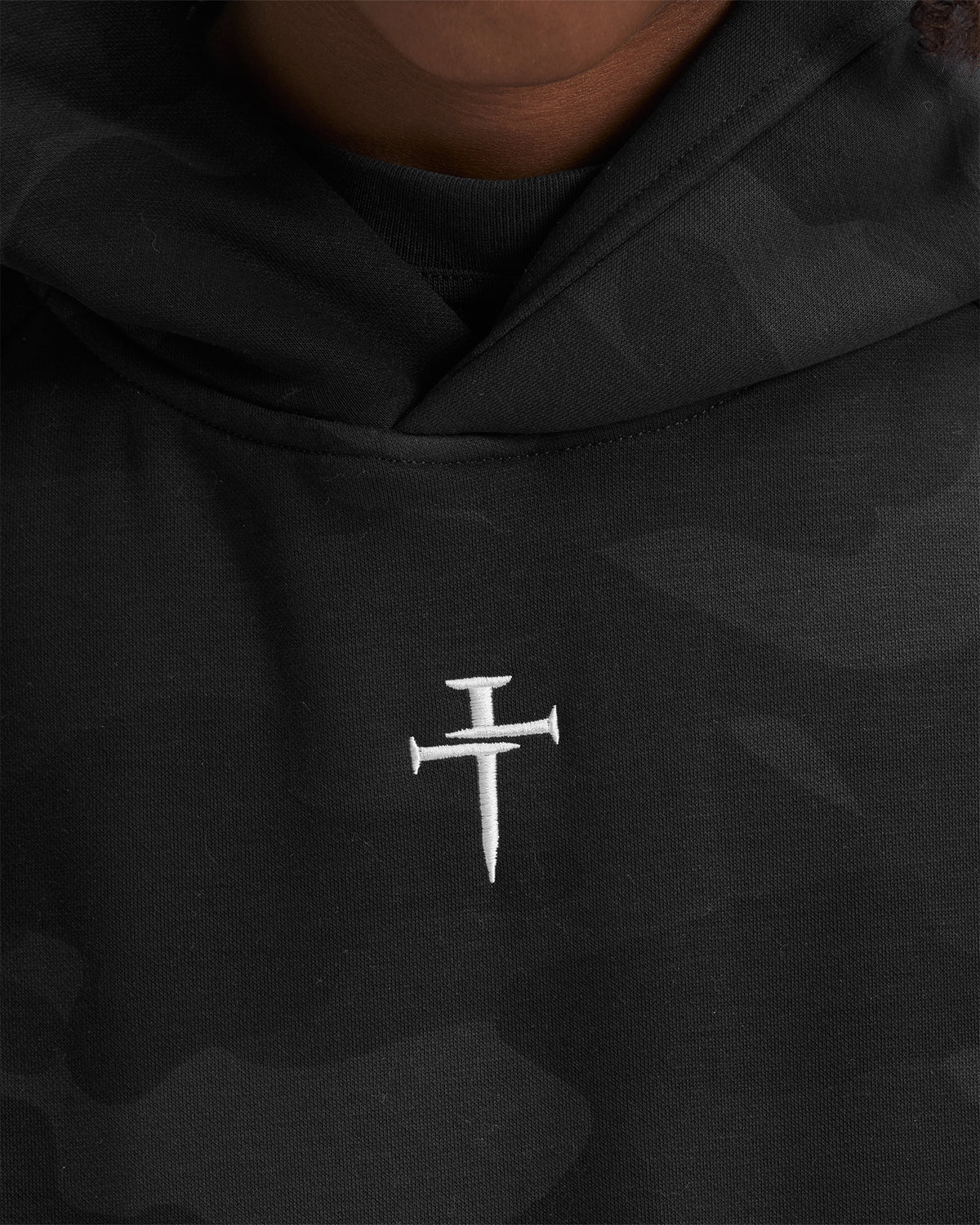 Youth Signature Fleece Hoodie - Black Camo