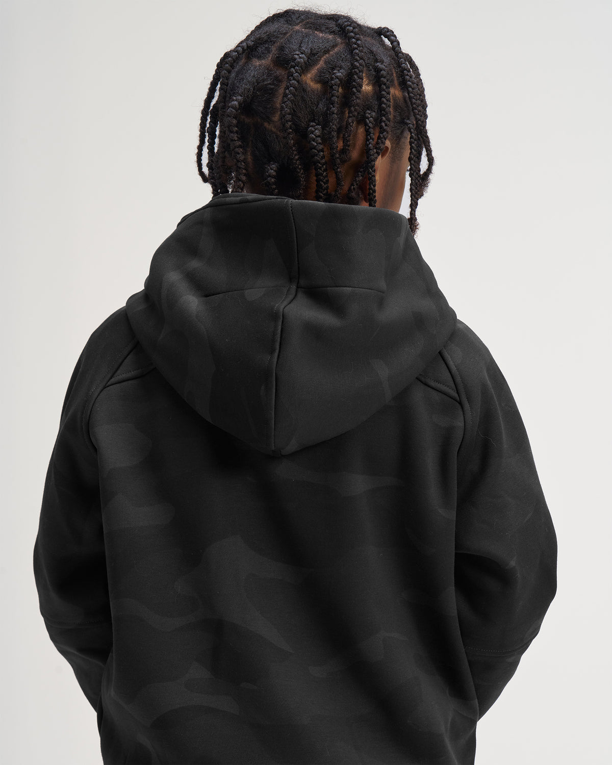 Youth Signature Fleece Hoodie - Black Camo