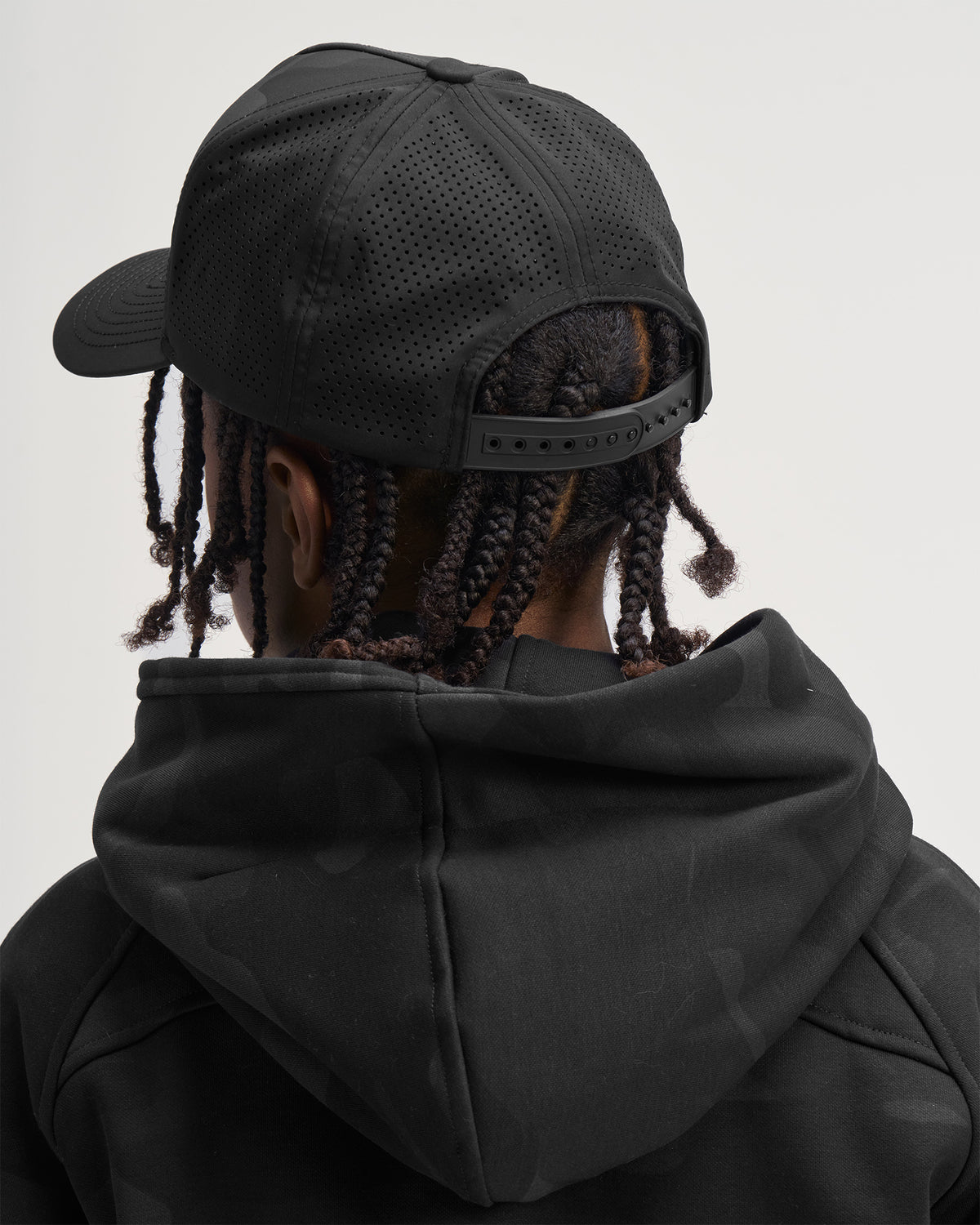 Youth Perforated Hat - Black Camo