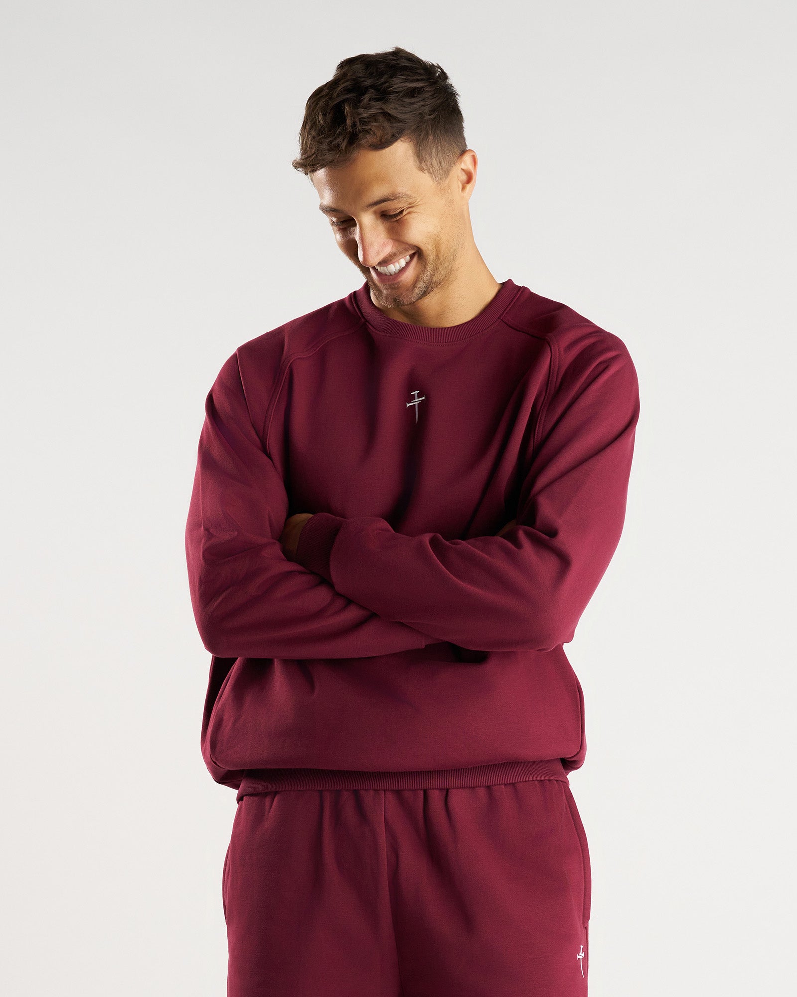 French Terry Crewneck - Merlot