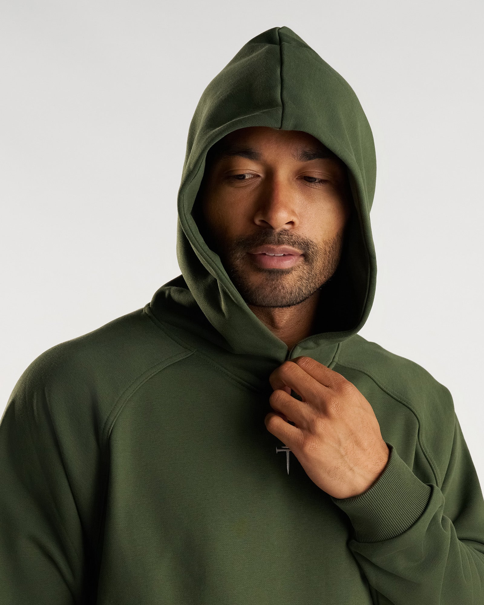 French Terry Hoodie - Dark Pine
