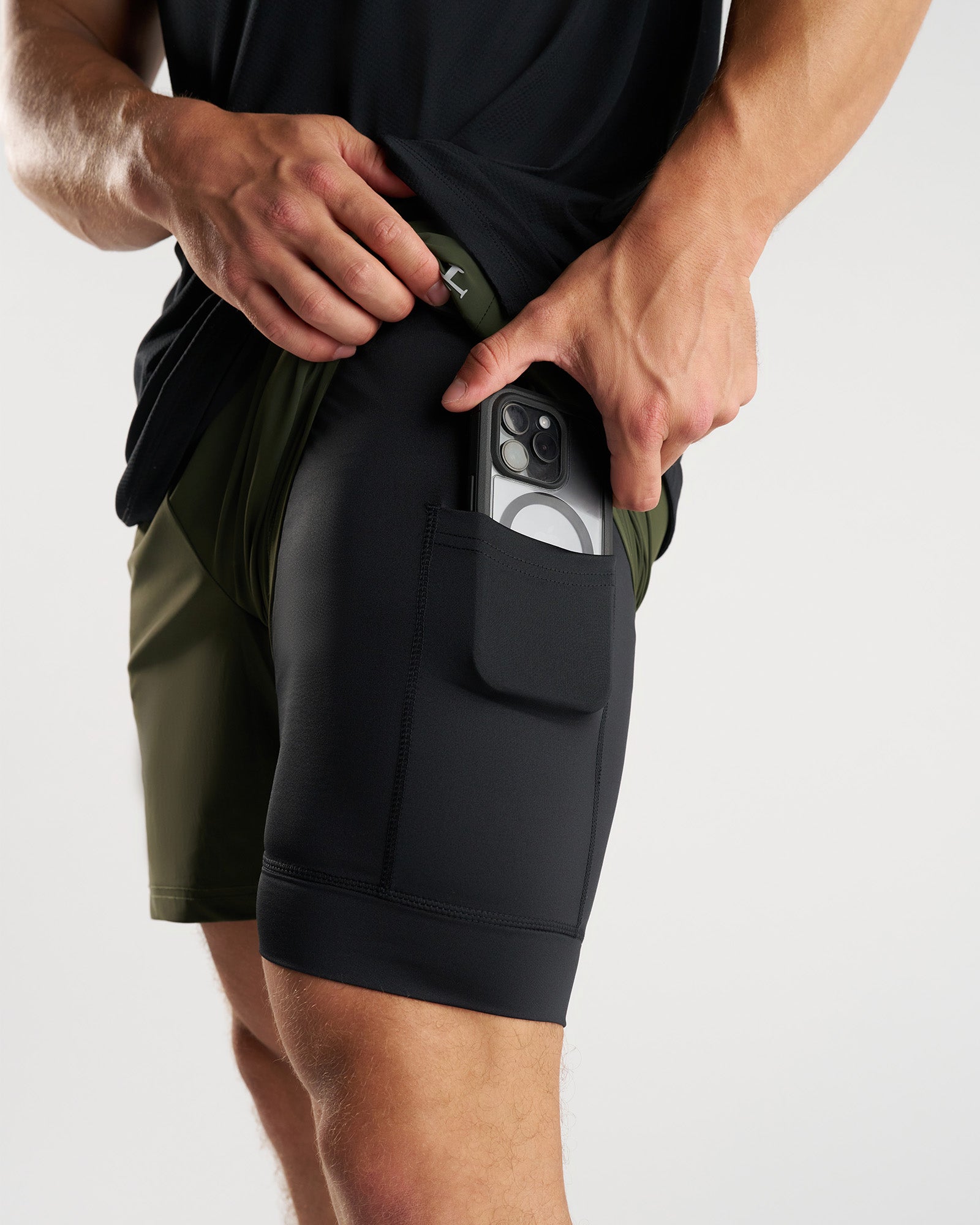 Vapor-Lite™ Liner Short "Cross" - Dark Pine