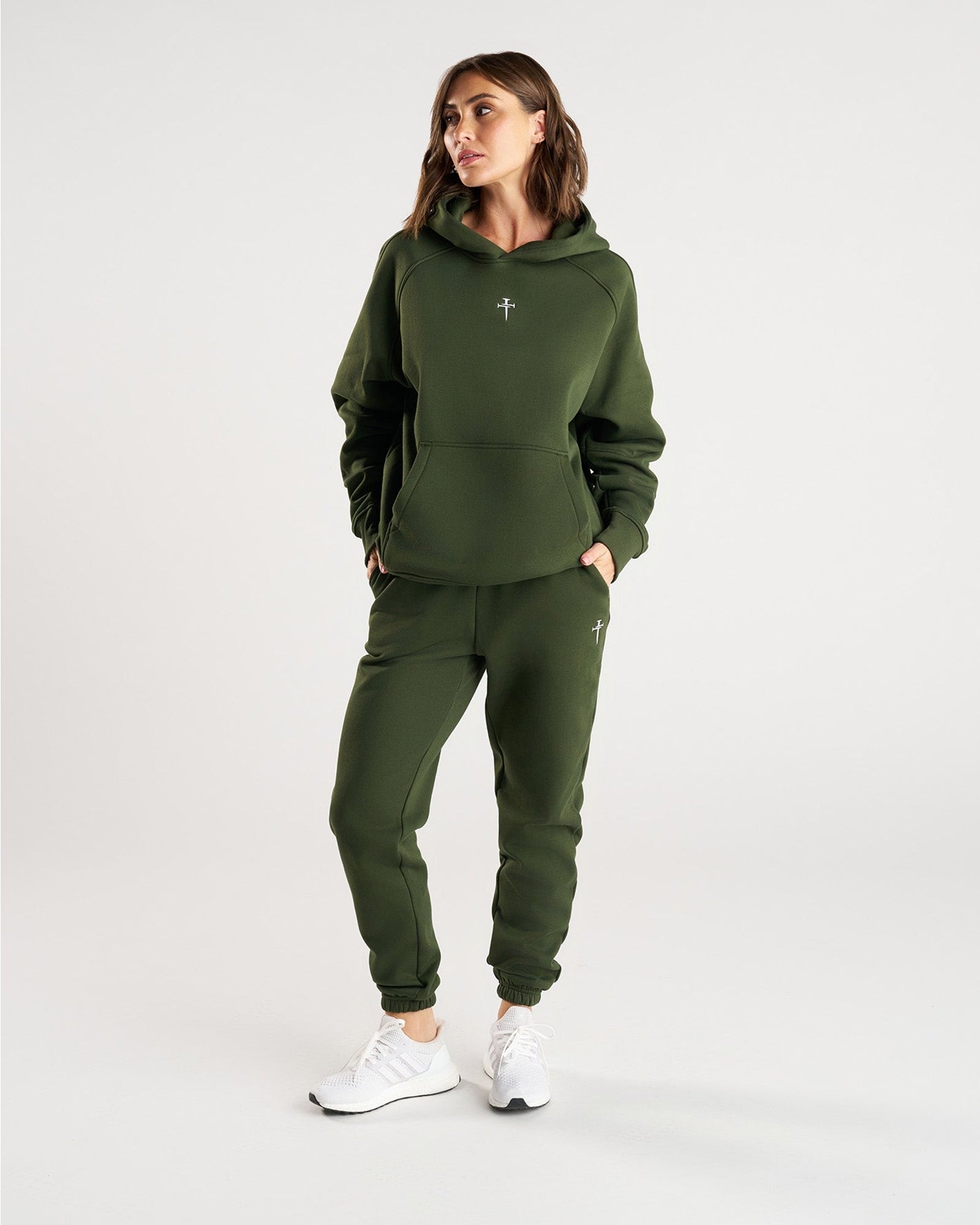 Signature Fleece Hoodie - Dark Pine