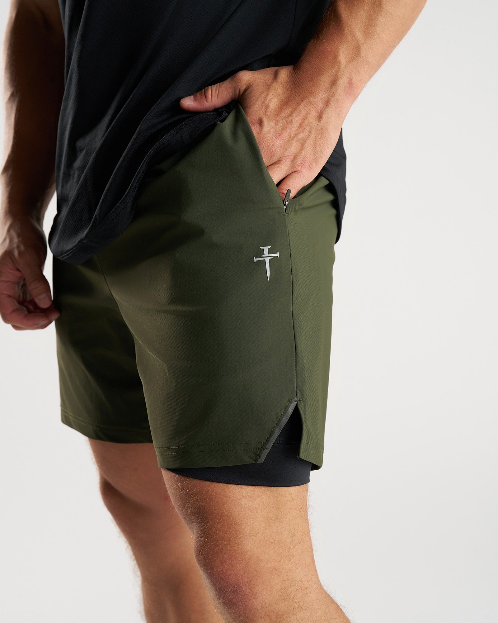Vapor-Lite™ Liner Short "Cross" - Dark Pine